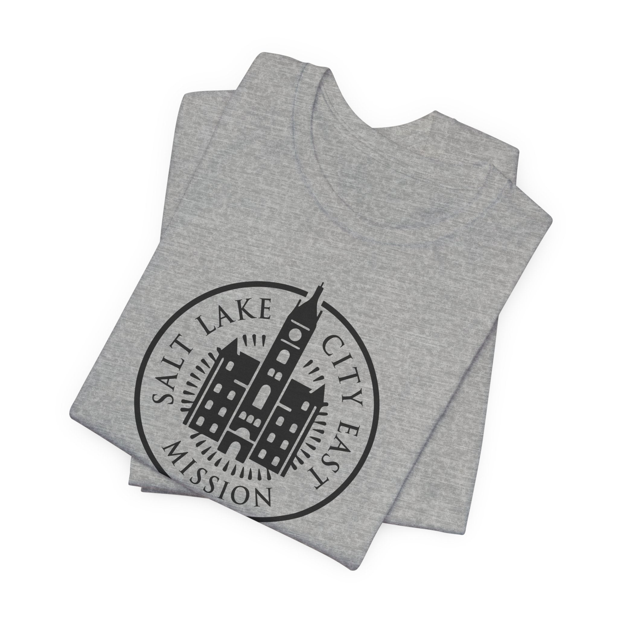Utah Salt Lake City East Mission Circular Monochrome Logo T-Shirt - Mission Wishlist - LDS Missionary Gift Store