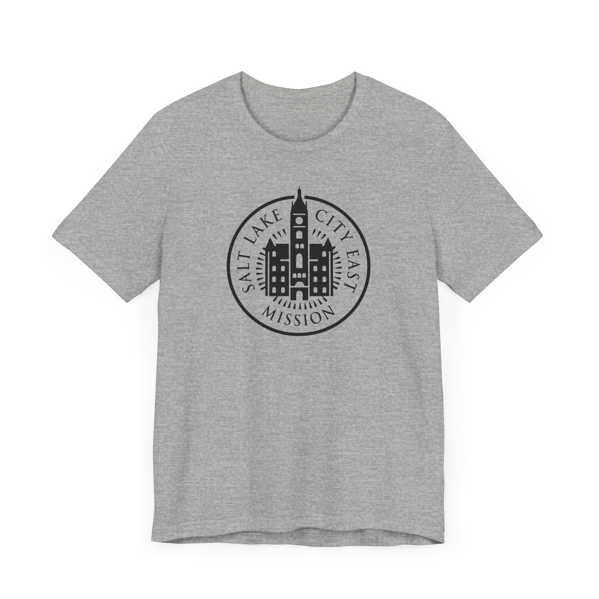 Utah Salt Lake City East Mission Circular Monochrome Logo T-Shirt - Mission Wishlist - LDS Missionary Gift Store