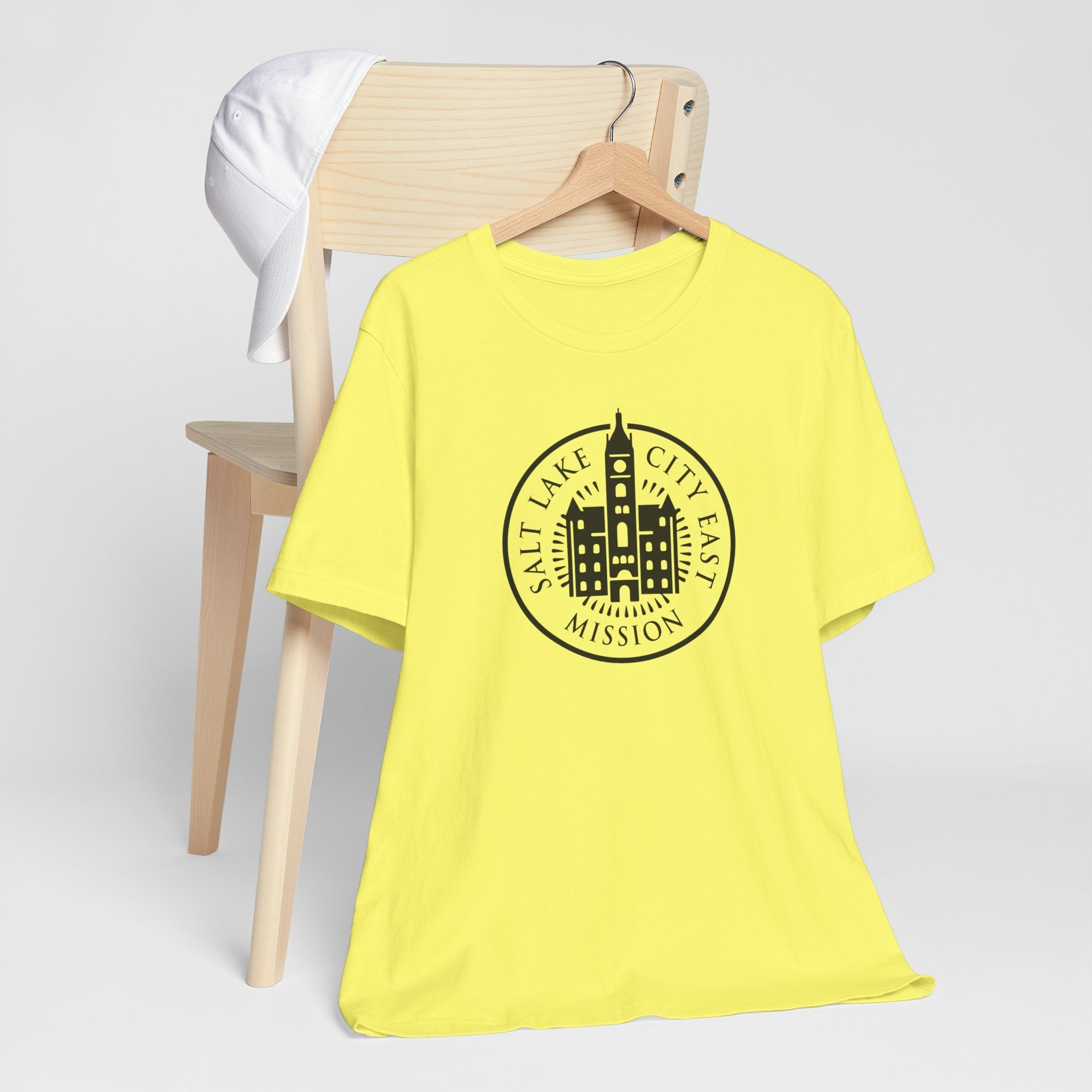 Utah Salt Lake City East Mission Circular Monochrome Logo T-Shirt - Mission Wishlist - LDS Missionary Gift Store