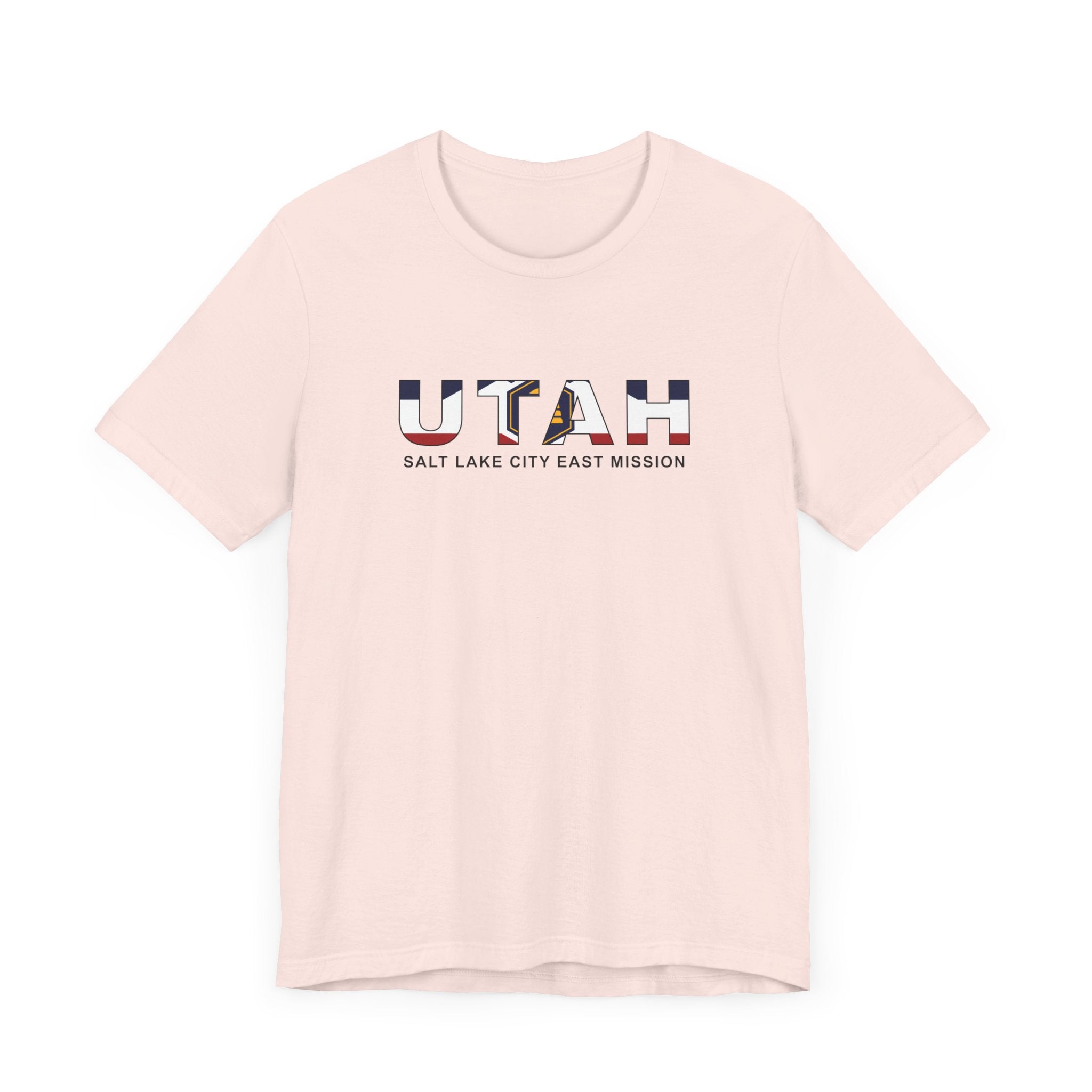 Utah Salt Lake City East Mission Flag Title T-shirt - Mission Wishlist - LDS Missionary Gift Store