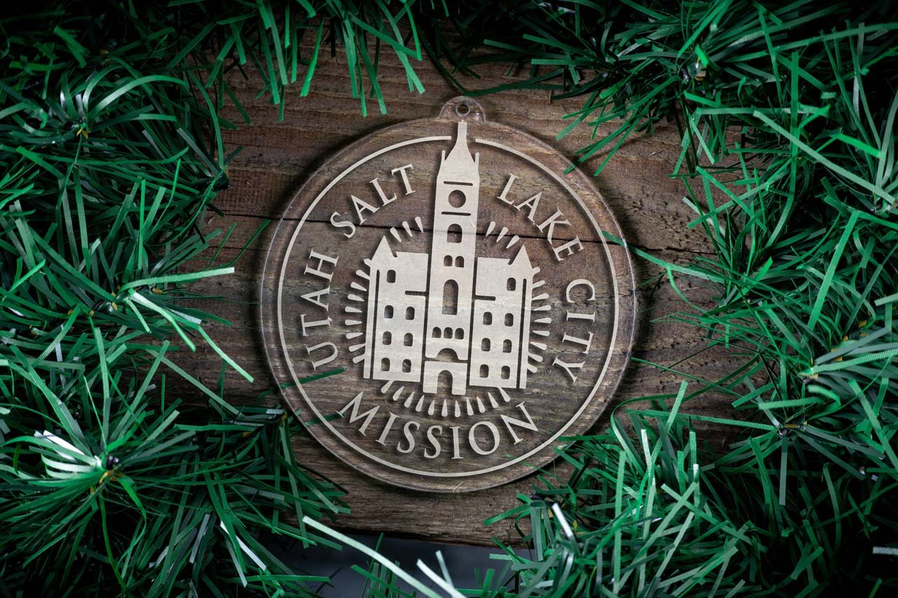 Utah Salt Lake City Mission Christmas Ornament - Latter-Day Saint LDS Missionary Gift - Book of Mormon