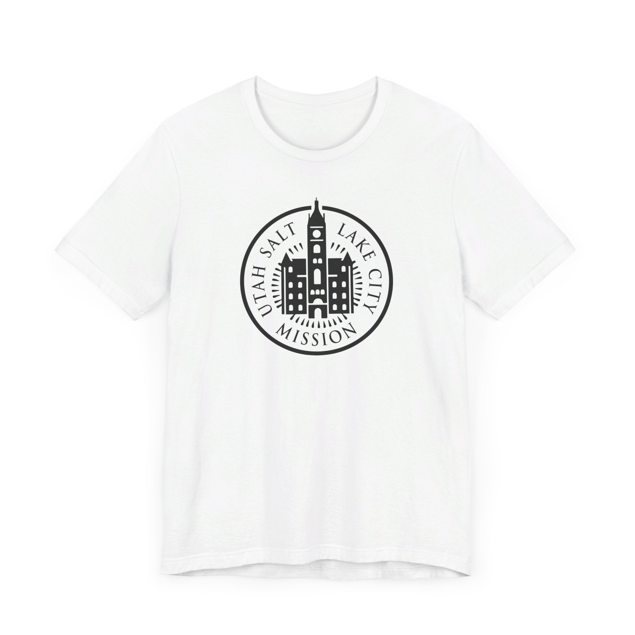 Utah Salt Lake City Mission Circular Monochrome Logo T-Shirt - Mission Wishlist - LDS Missionary Gift Store