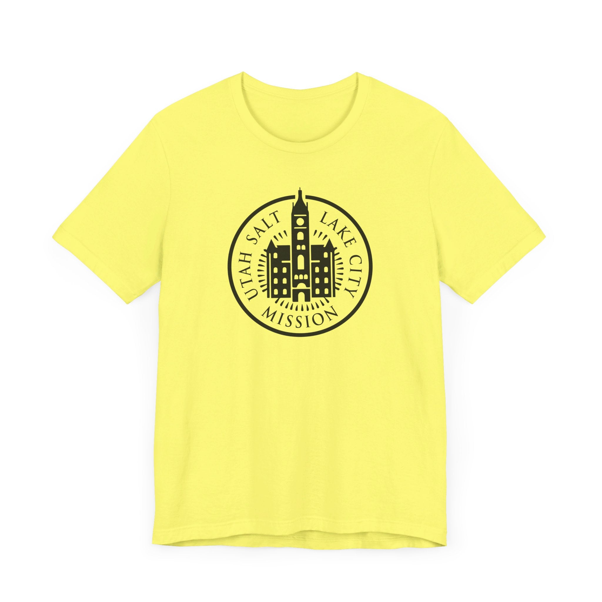 Utah Salt Lake City Mission Circular Monochrome Logo T-Shirt - Mission Wishlist - LDS Missionary Gift Store