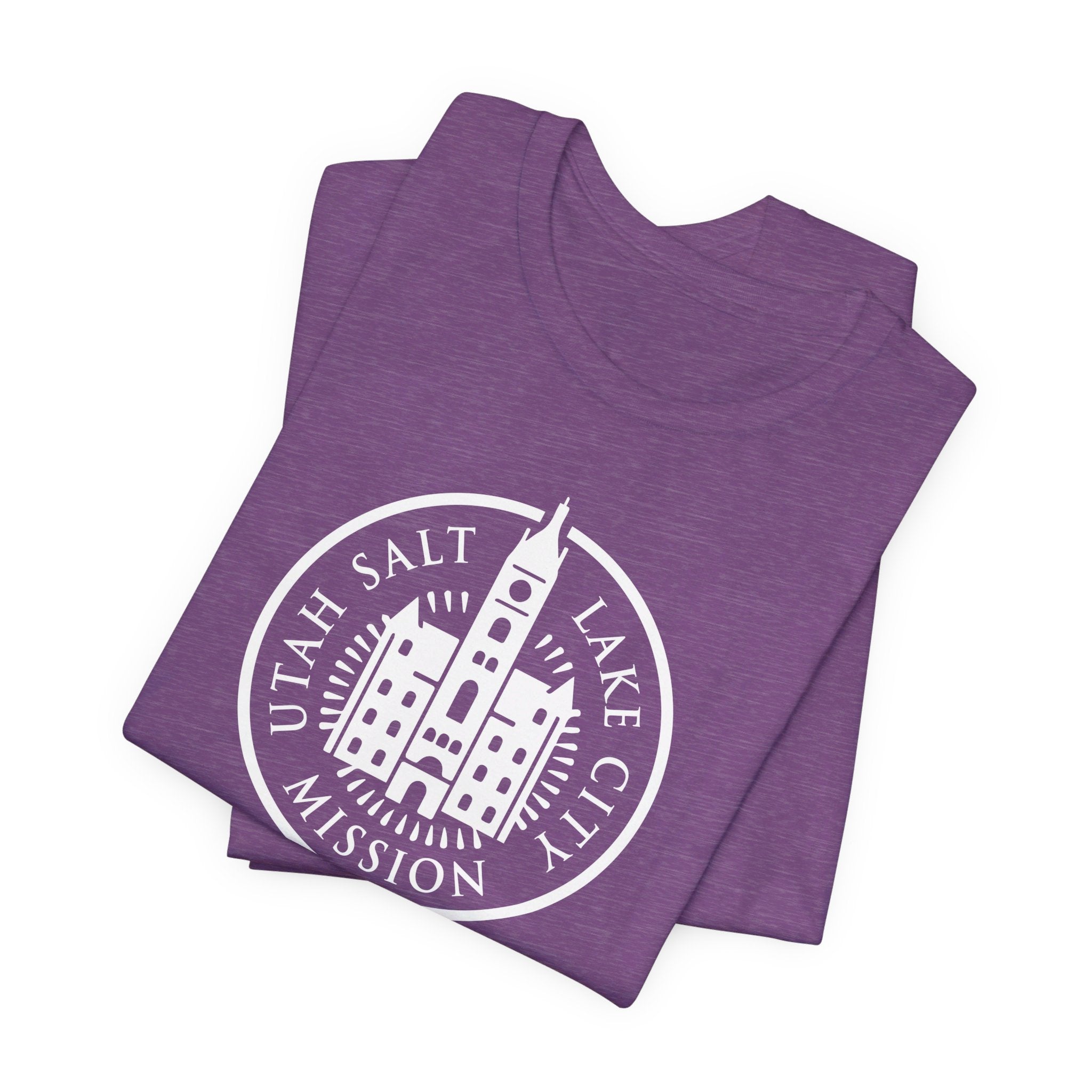 Utah Salt Lake City Mission Circular Monochrome Logo T-Shirt - Mission Wishlist - LDS Missionary Gift Store