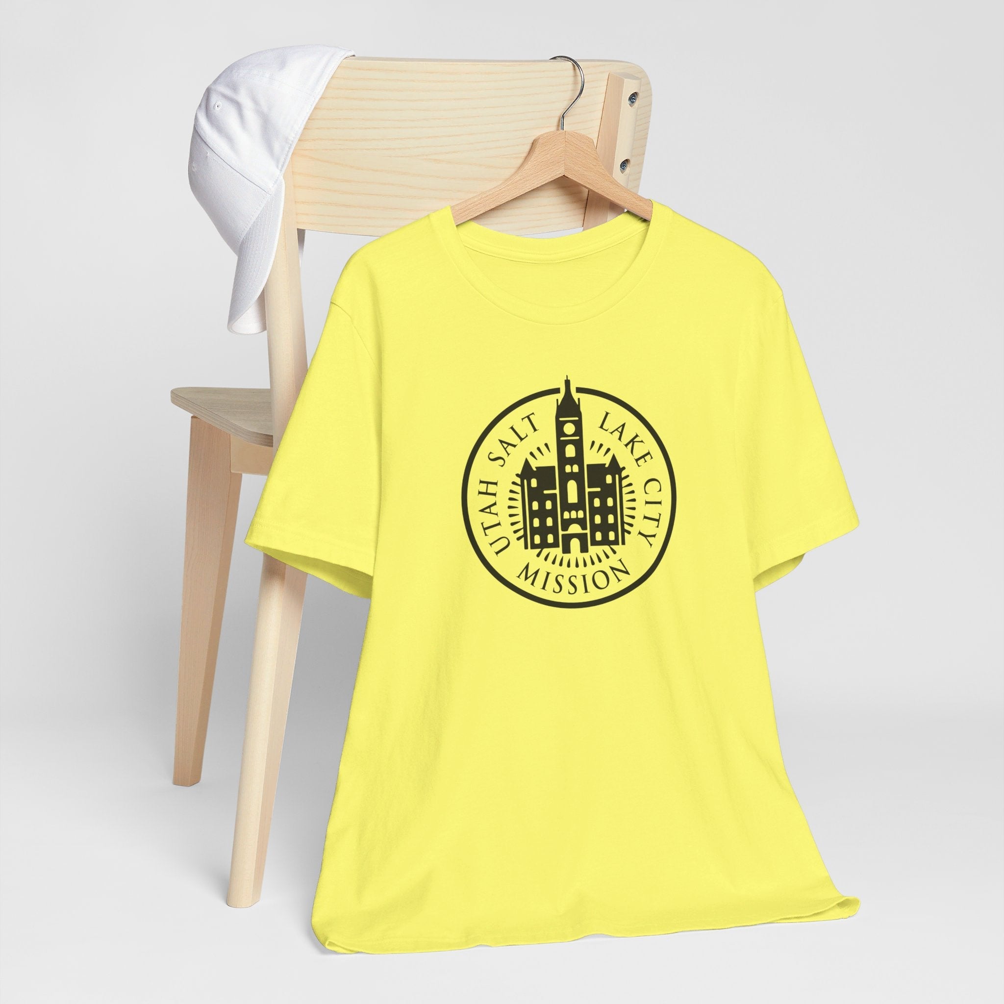Utah Salt Lake City Mission Circular Monochrome Logo T-Shirt - Mission Wishlist - LDS Missionary Gift Store
