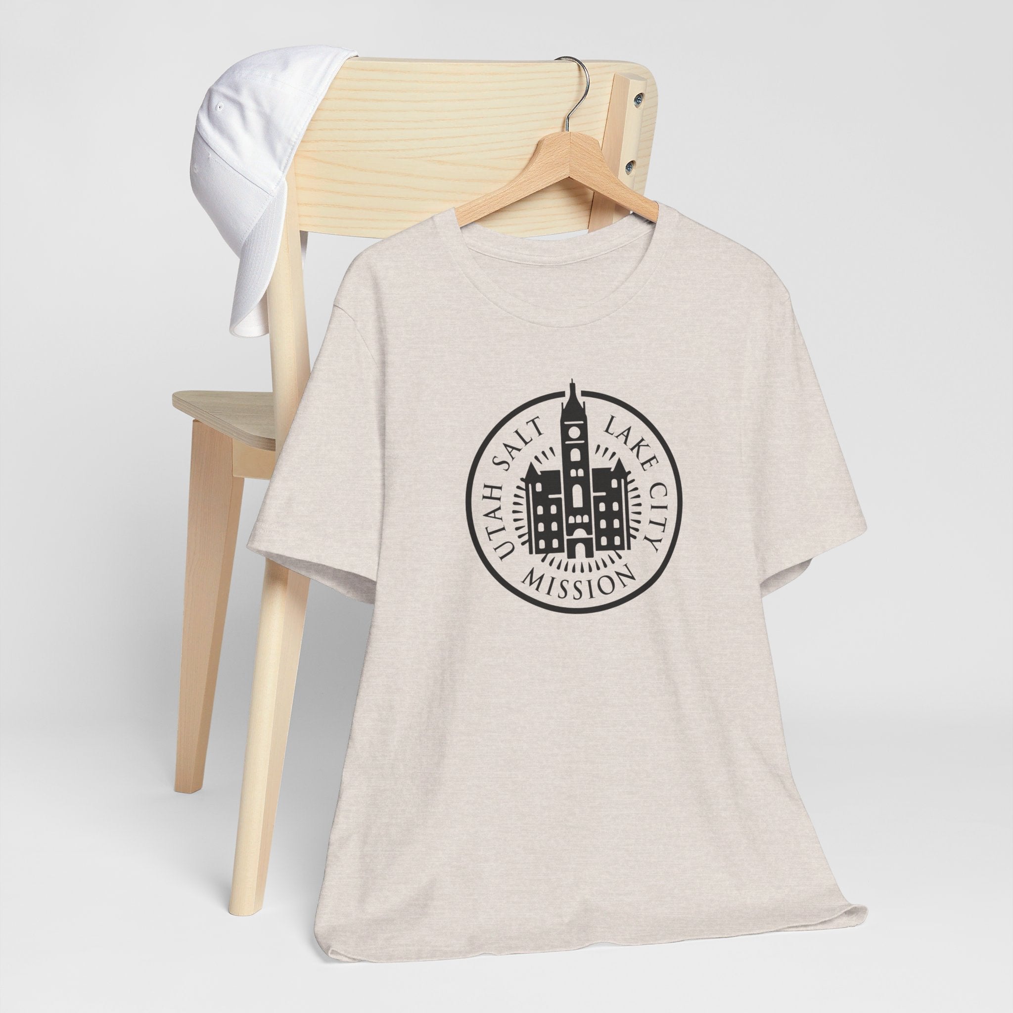 Utah Salt Lake City Mission Circular Monochrome Logo T-Shirt - Mission Wishlist - LDS Missionary Gift Store