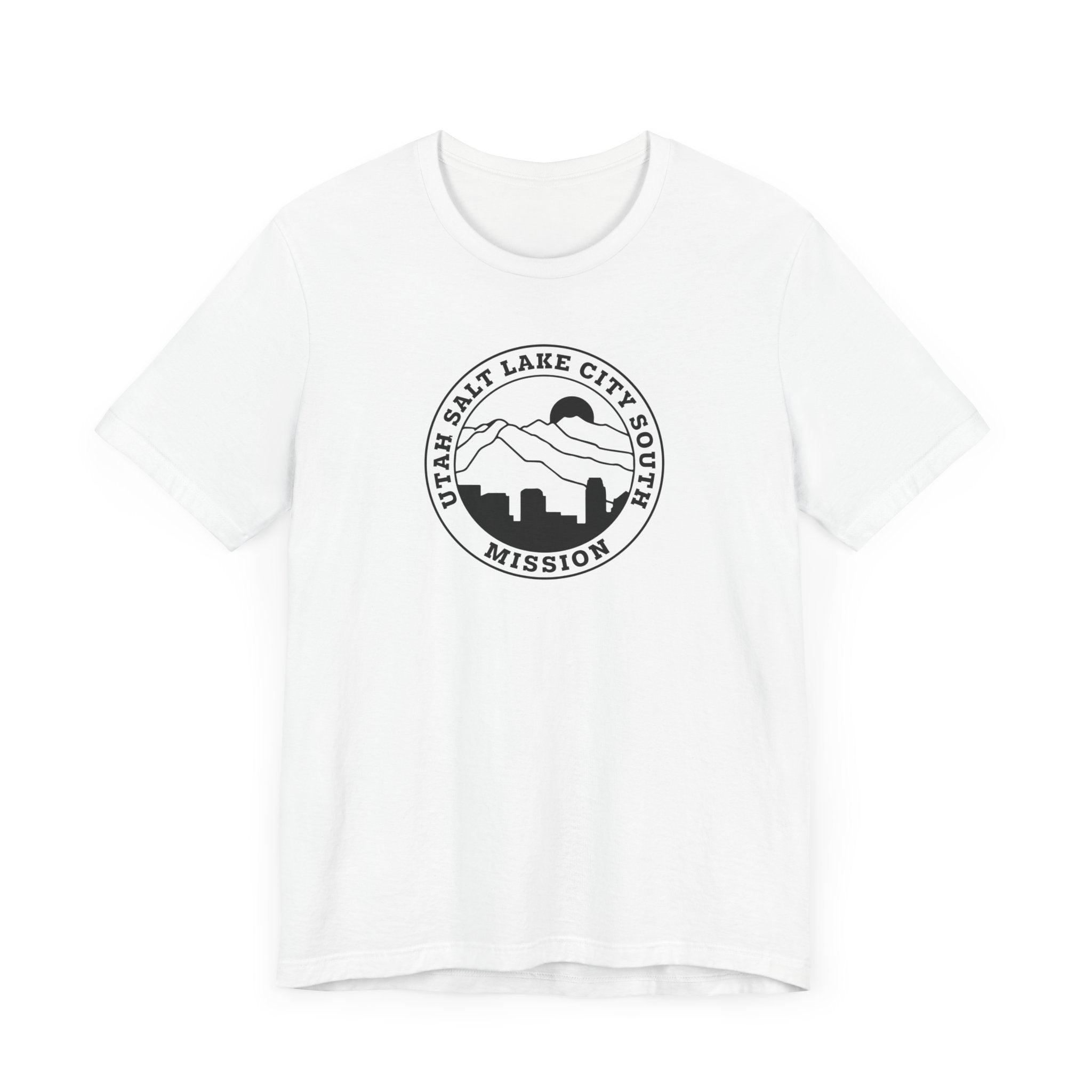 Utah Salt Lake City South Mission Circular Monochrome Logo T-Shirt - Mission Wishlist - LDS Missionary Gift Store