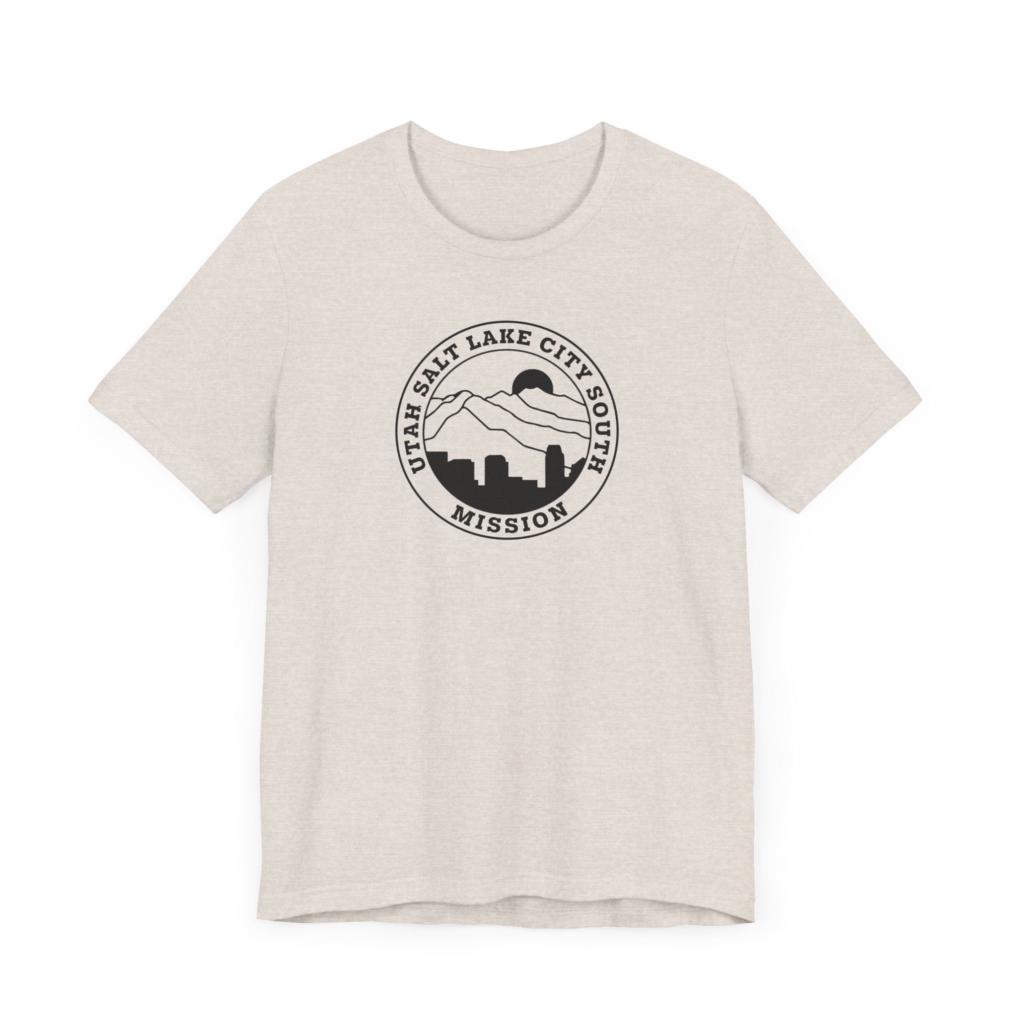 Utah Salt Lake City South Mission Circular Monochrome Logo T-Shirt - Mission Wishlist - LDS Missionary Gift Store