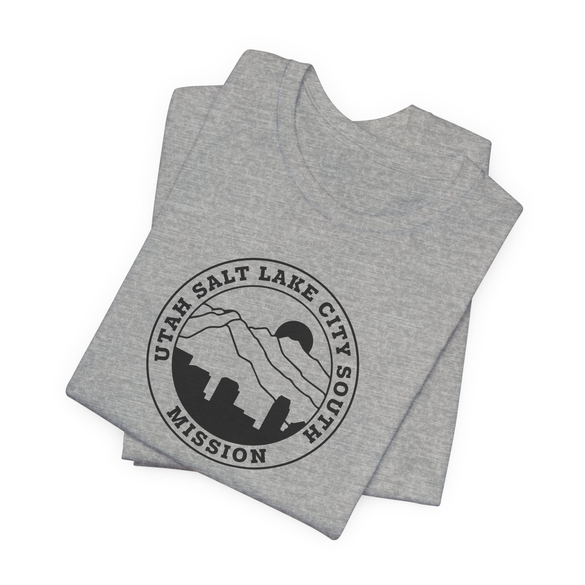 Utah Salt Lake City South Mission Circular Monochrome Logo T-Shirt - Mission Wishlist - LDS Missionary Gift Store