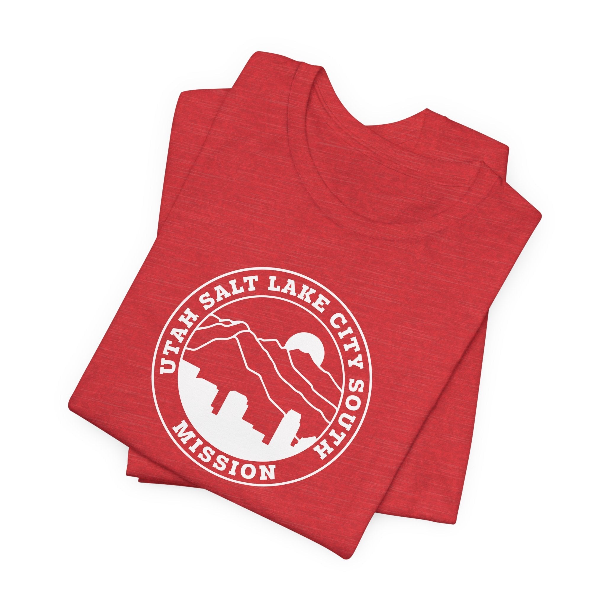 Utah Salt Lake City South Mission Circular Monochrome Logo T-Shirt - Mission Wishlist - LDS Missionary Gift Store