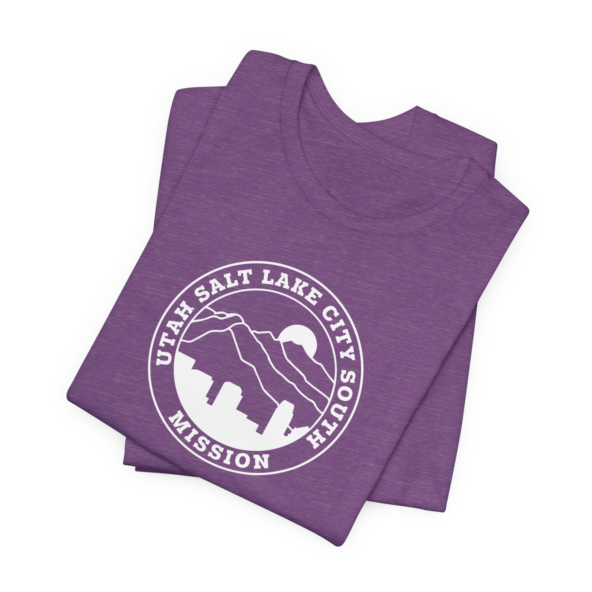 Utah Salt Lake City South Mission Circular Monochrome Logo T-Shirt - Mission Wishlist - LDS Missionary Gift Store