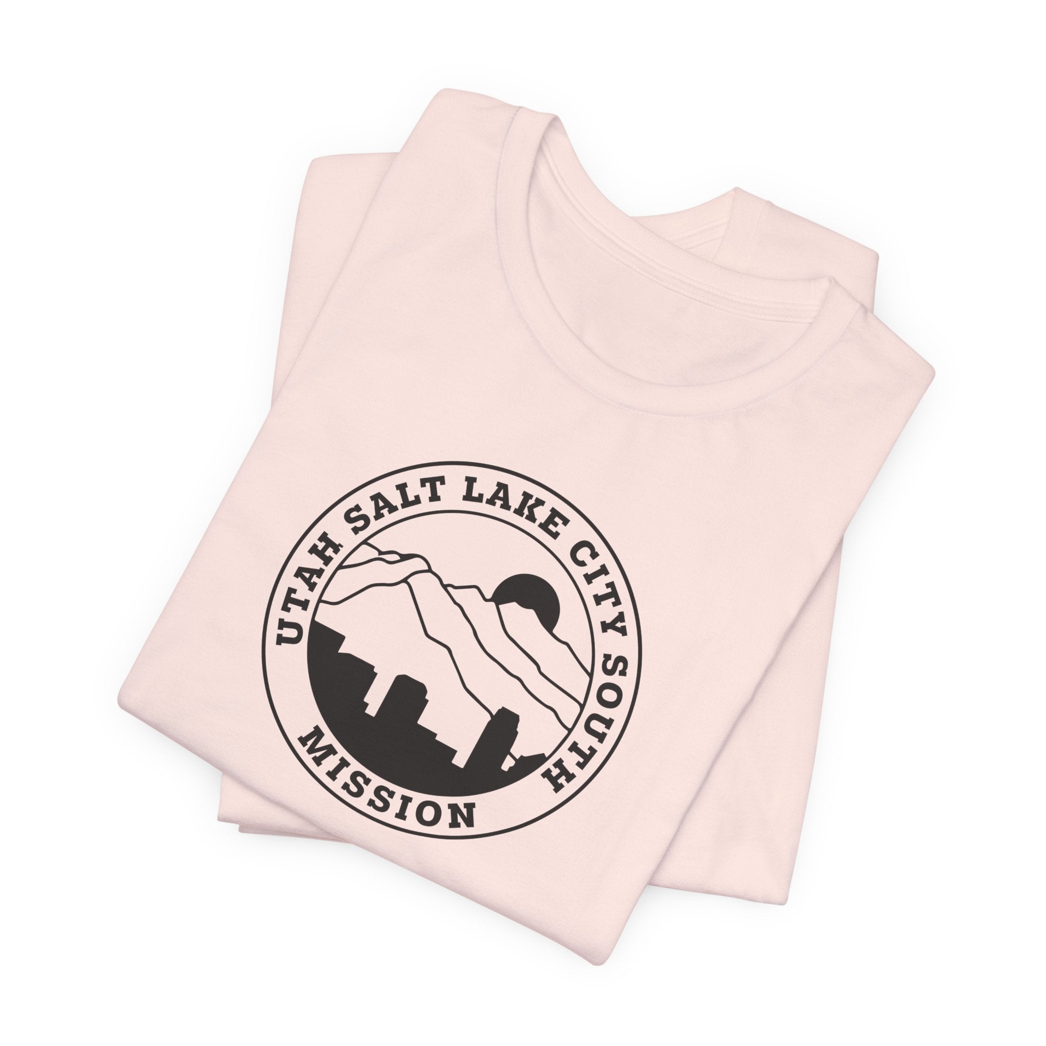 Utah Salt Lake City South Mission Circular Monochrome Logo T-Shirt - Mission Wishlist - LDS Missionary Gift Store