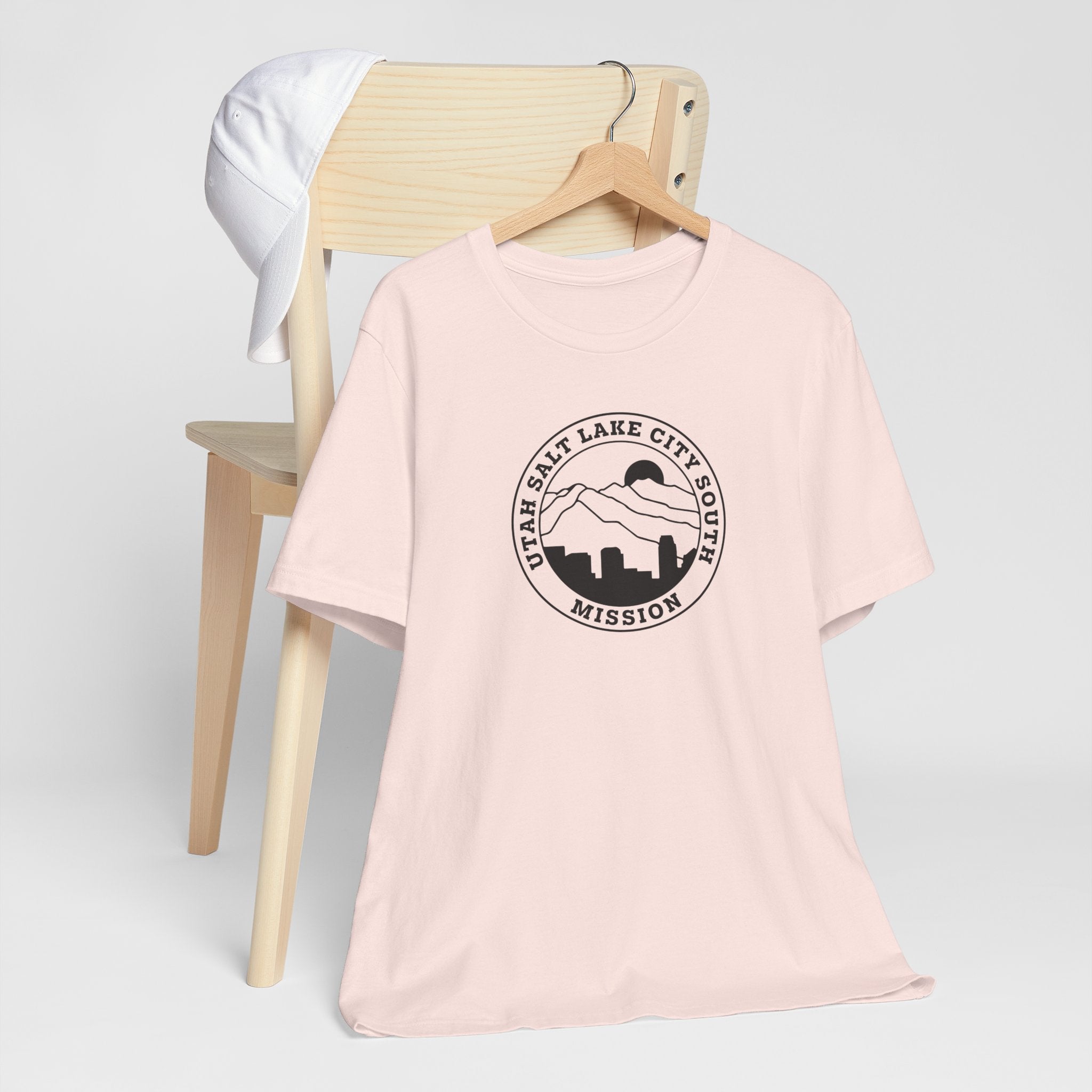 Utah Salt Lake City South Mission Circular Monochrome Logo T-Shirt - Mission Wishlist - LDS Missionary Gift Store