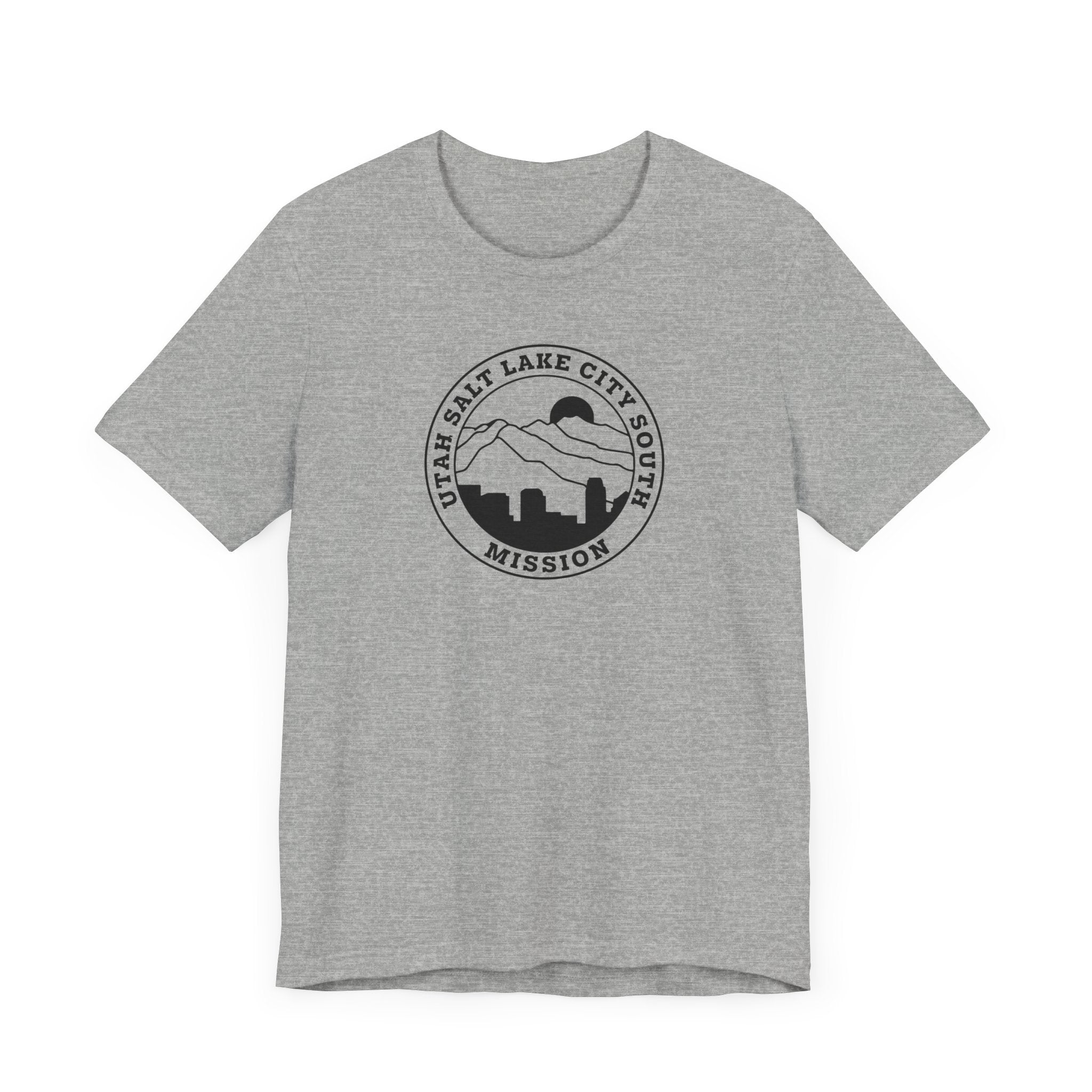 Utah Salt Lake City South Mission Circular Monochrome Logo T-Shirt - Mission Wishlist - LDS Missionary Gift Store