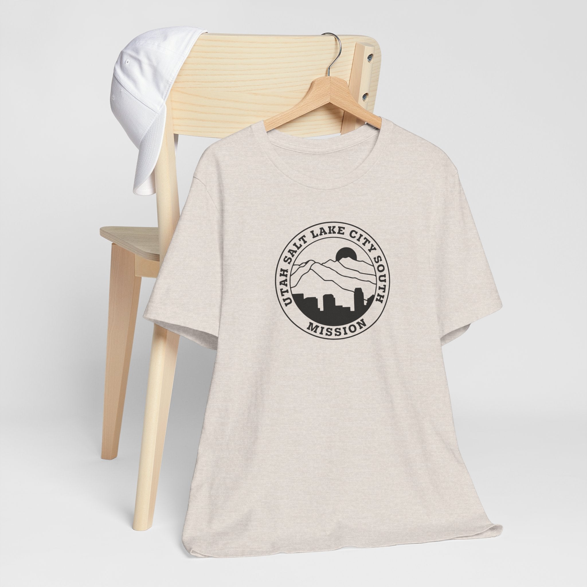 Utah Salt Lake City South Mission Circular Monochrome Logo T-Shirt - Mission Wishlist - LDS Missionary Gift Store