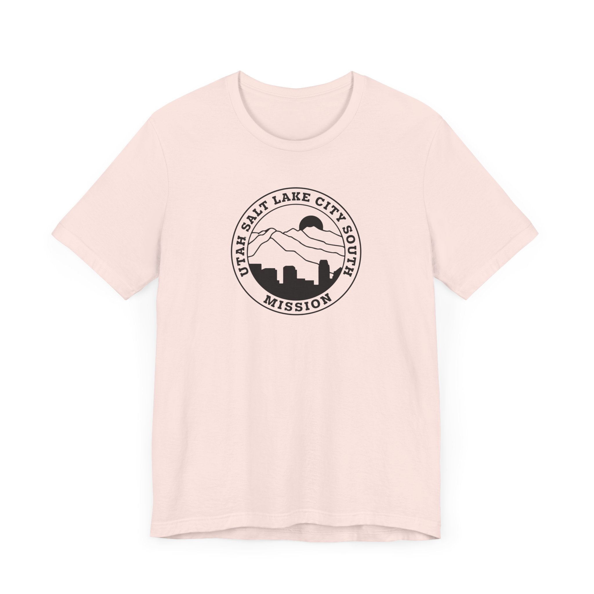 Utah Salt Lake City South Mission Circular Monochrome Logo T-Shirt - Mission Wishlist - LDS Missionary Gift Store