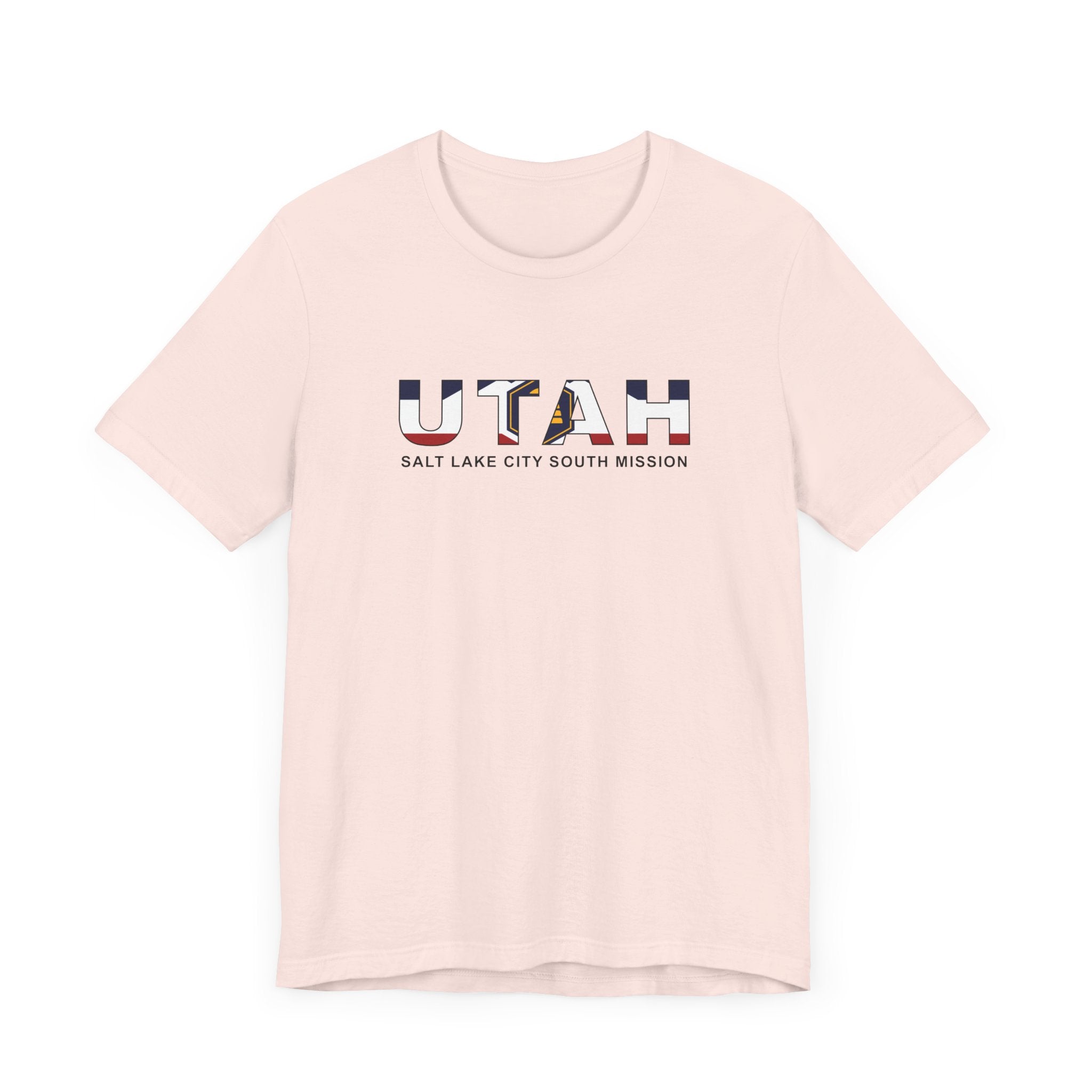Utah Salt Lake City South Mission Flag Title T-shirt - Mission Wishlist - LDS Missionary Gift Store