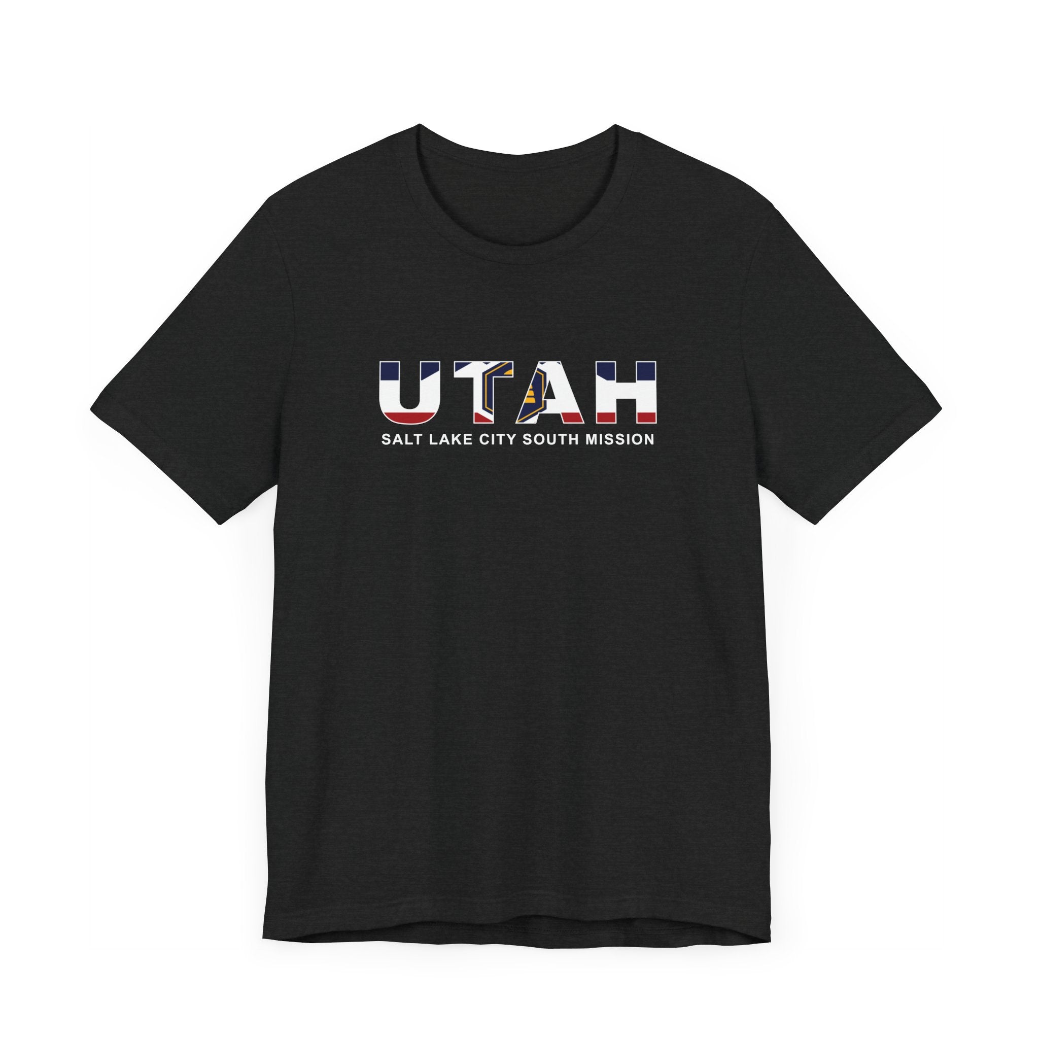 Utah Salt Lake City South Mission Flag Title T-shirt - Mission Wishlist - LDS Missionary Gift Store