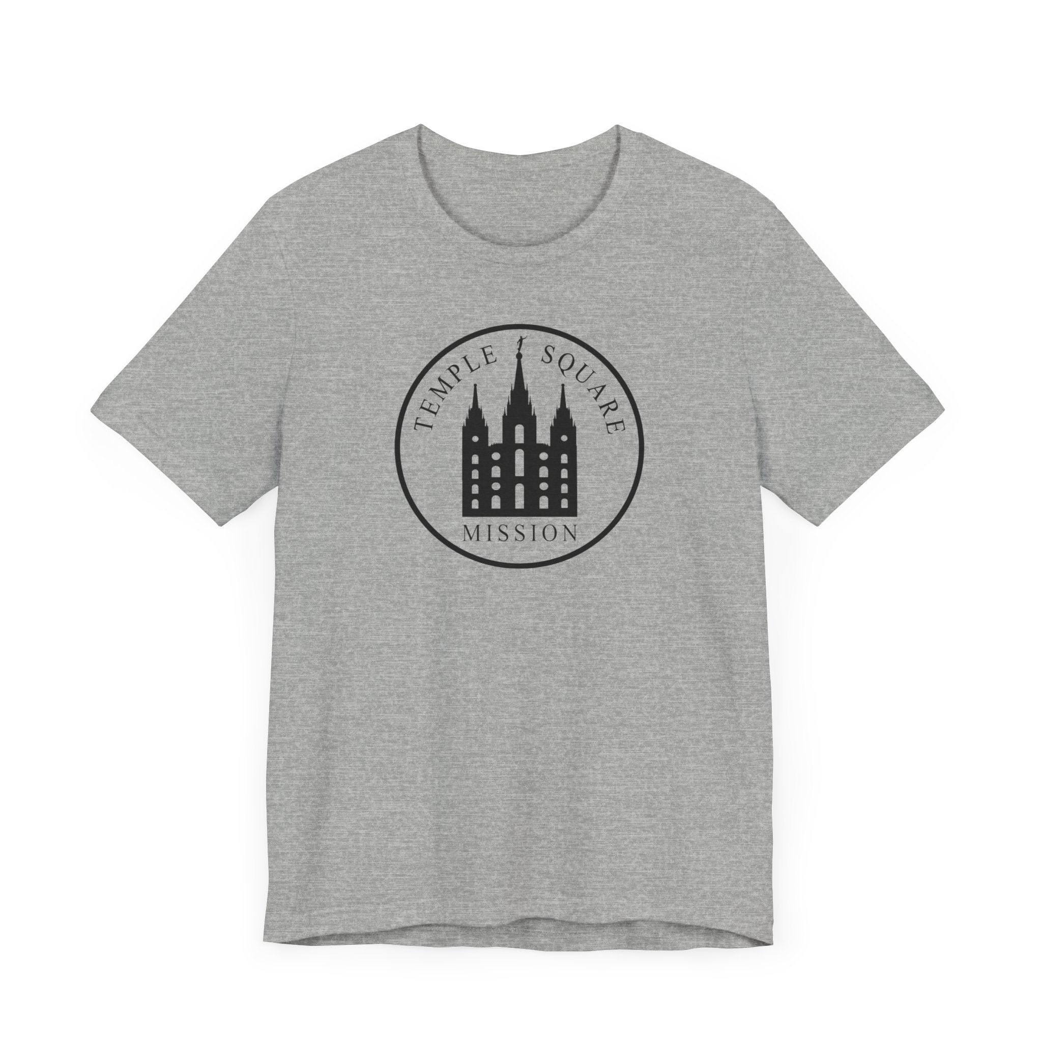 Utah Salt Lake City Temple Square Mission Circular Monochrome Logo T-Shirt - Mission Wishlist - LDS Missionary Gift Store