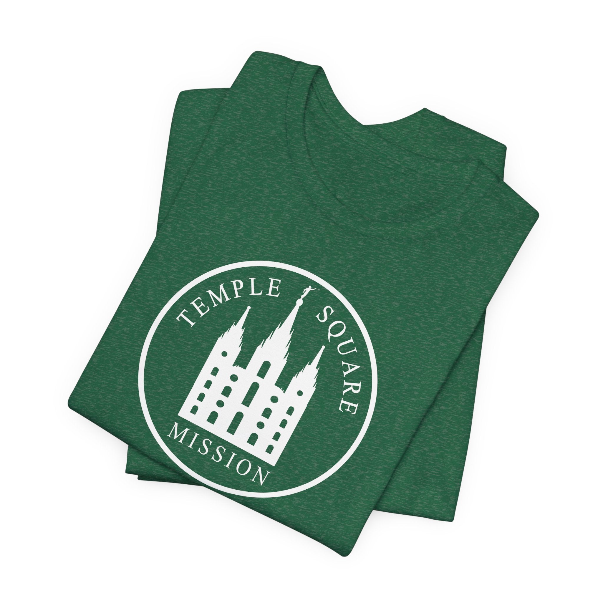 Utah Salt Lake City Temple Square Mission Circular Monochrome Logo T-Shirt - Mission Wishlist - LDS Missionary Gift Store