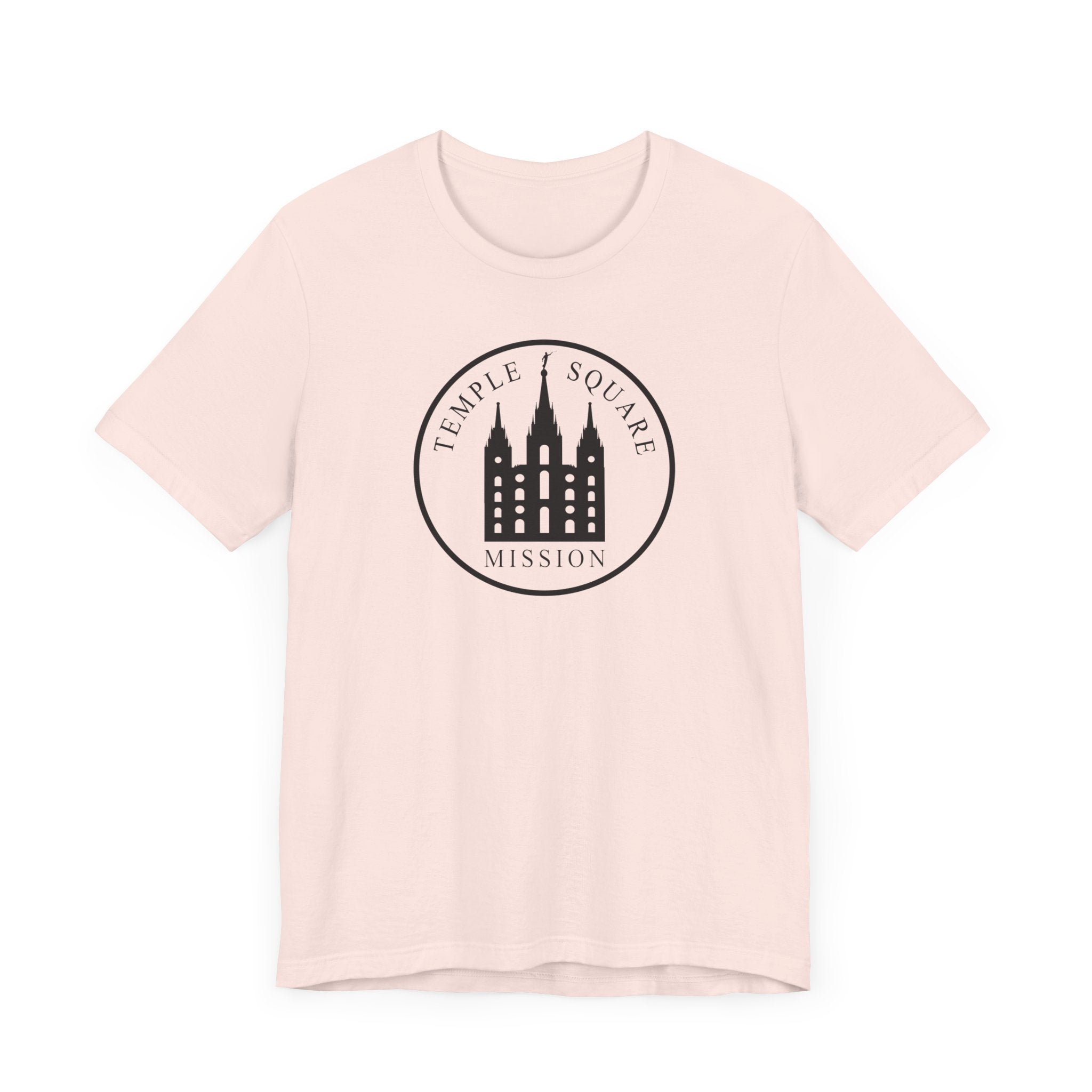 Utah Salt Lake City Temple Square Mission Circular Monochrome Logo T-Shirt - Mission Wishlist - LDS Missionary Gift Store
