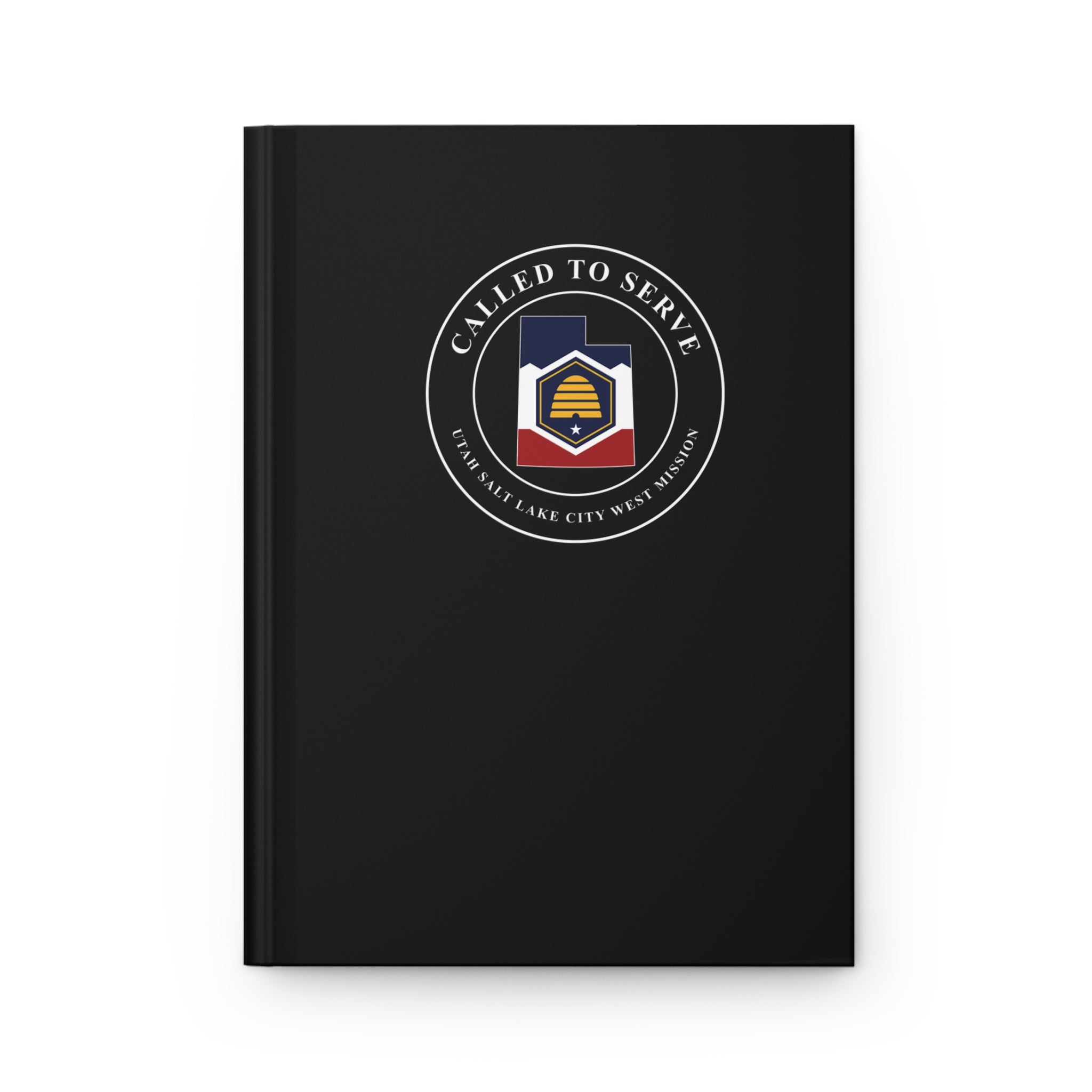 Utah Salt Lake City West Mission Flag Map Called to Serve Black Hardcover Journal Matte - Mission Wishlist - LDS Missionary Gift Store