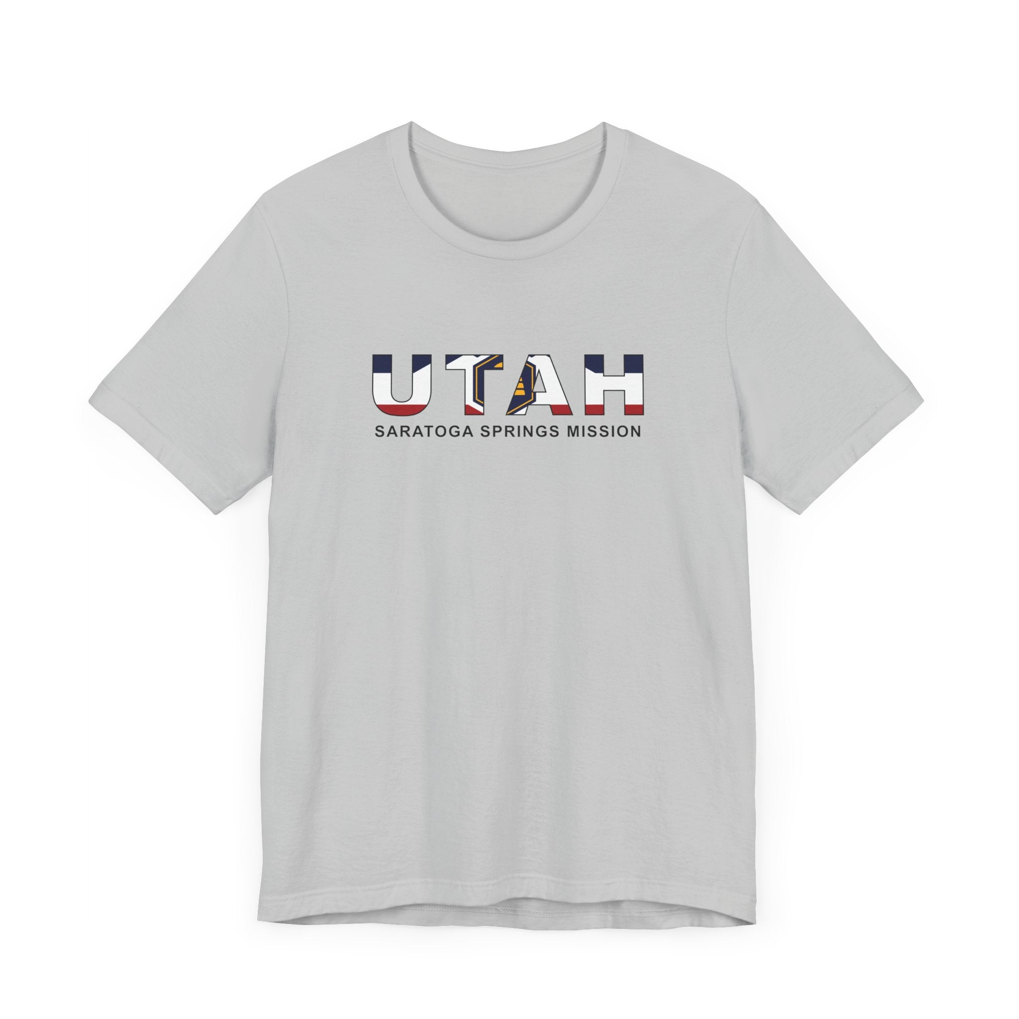 Utah Saratoga Springs Mission Flag Title T-shirt - Mission Wishlist - LDS Missionary Gift Store