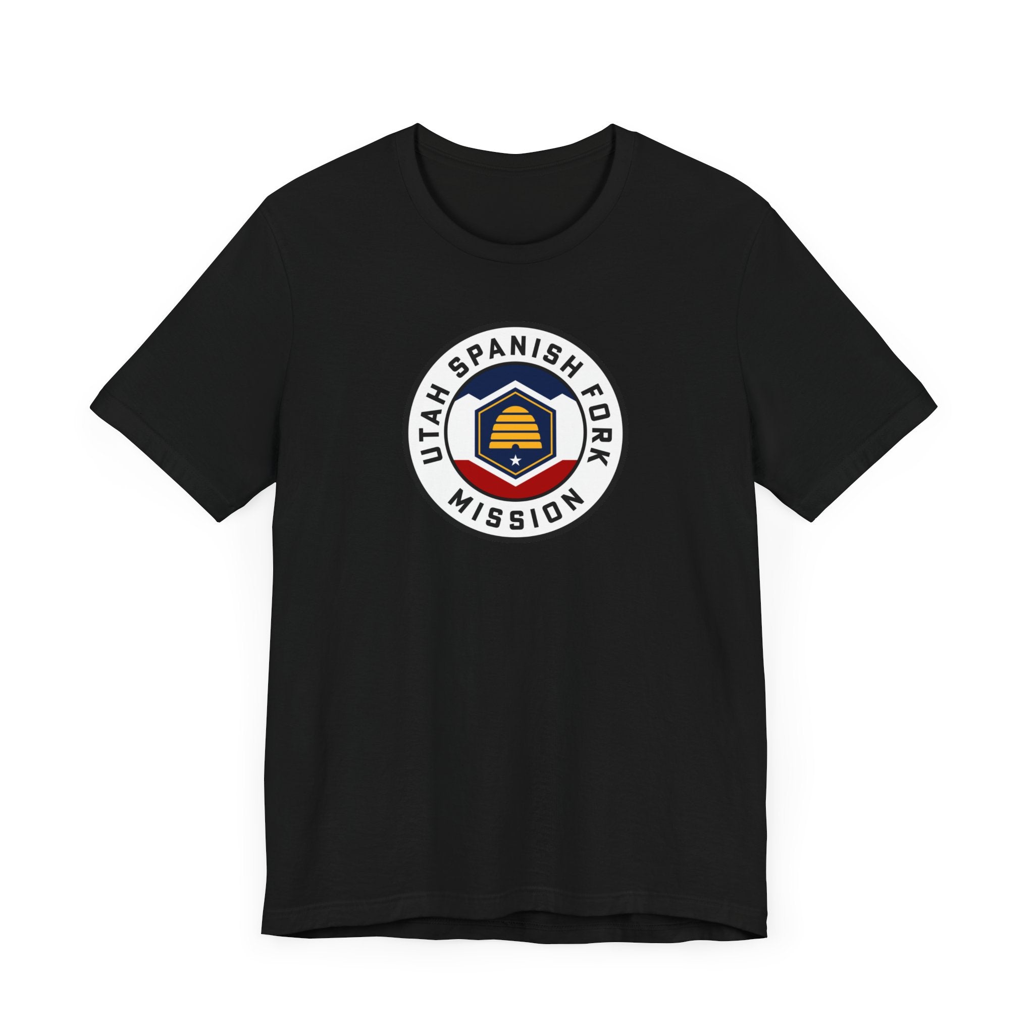 Utah Spanish Fork Mission State Flag Logo (White Border) T-shirt - Mission Wishlist - LDS Missionary Gift Store