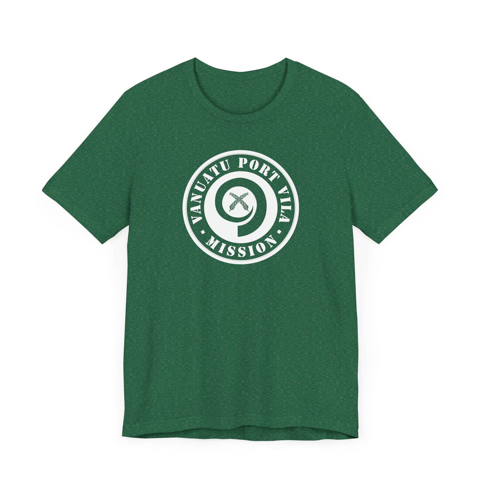 Vanuatu Port Vila Mission Circular Monochrome Logo T-Shirt - Mission Wishlist - LDS Missionary Gift Store