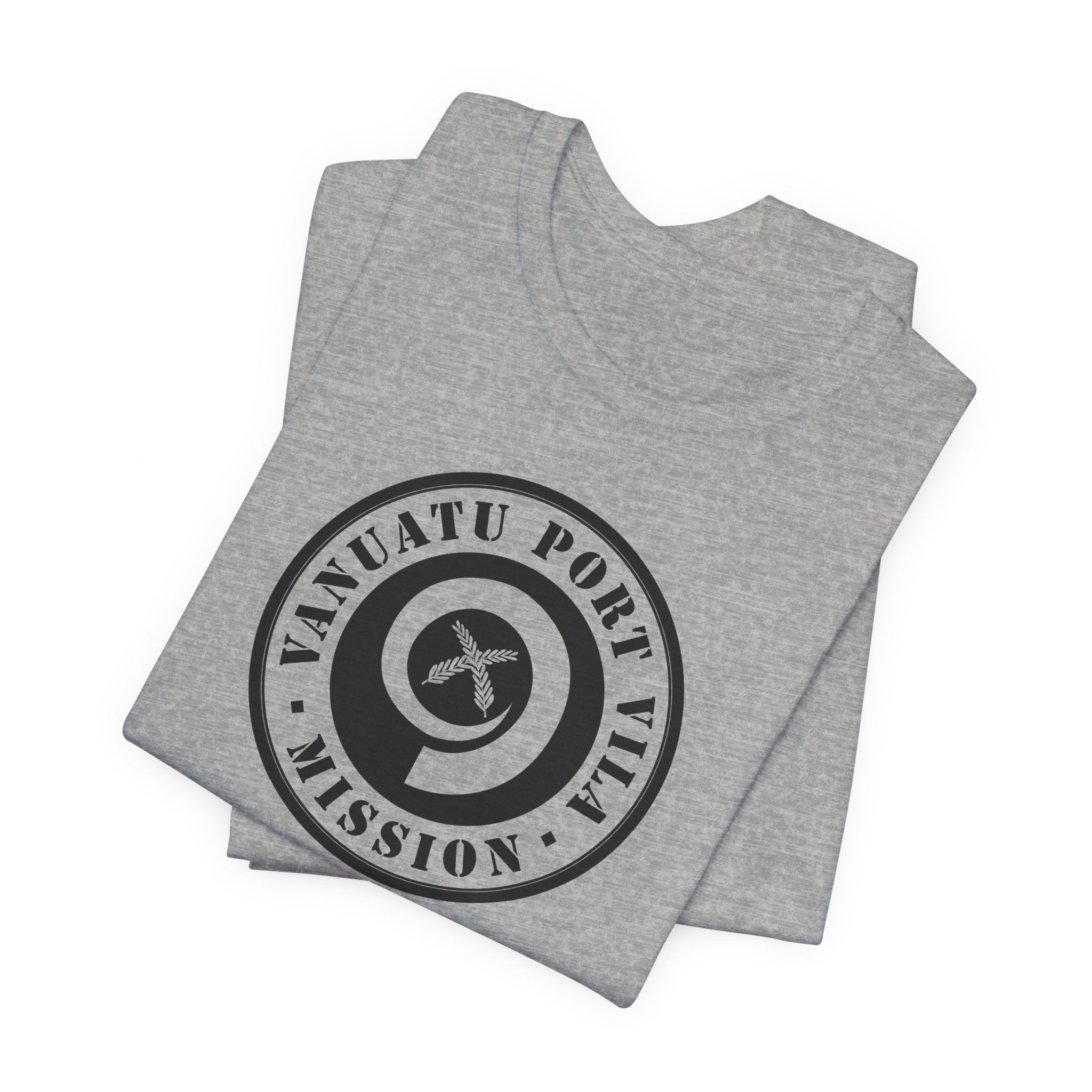 Vanuatu Port Vila Mission Circular Monochrome Logo T-Shirt - Mission Wishlist - LDS Missionary Gift Store