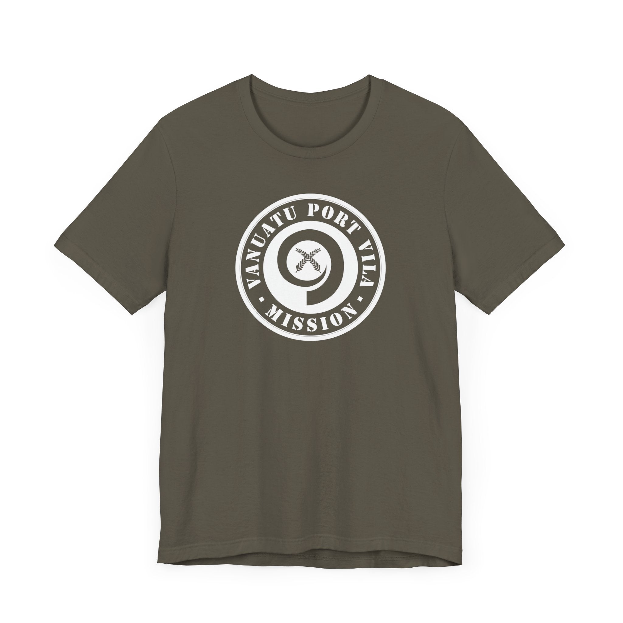Vanuatu Port Vila Mission Circular Monochrome Logo T-Shirt - Mission Wishlist - LDS Missionary Gift Store