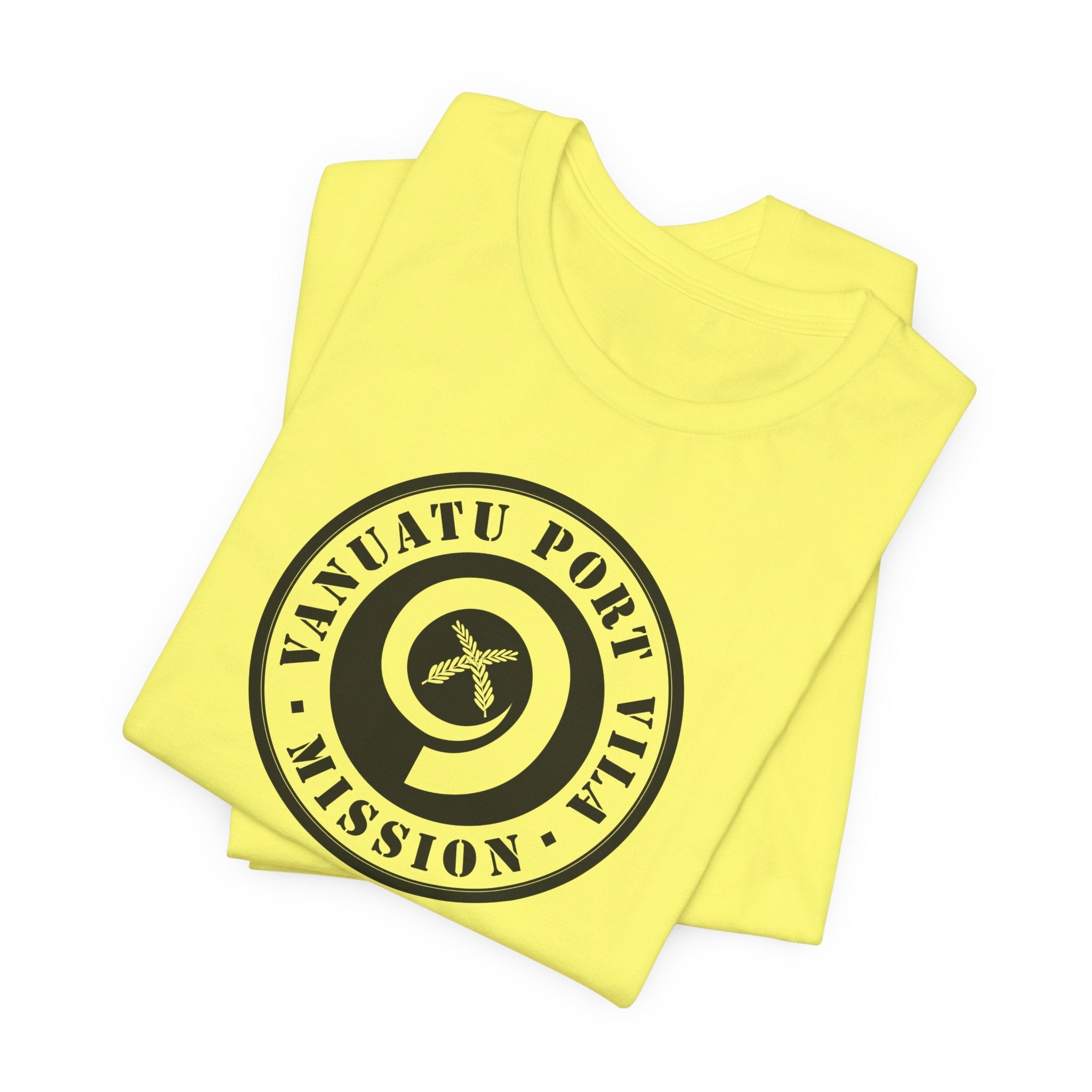 Vanuatu Port Vila Mission Circular Monochrome Logo T-Shirt - Mission Wishlist - LDS Missionary Gift Store