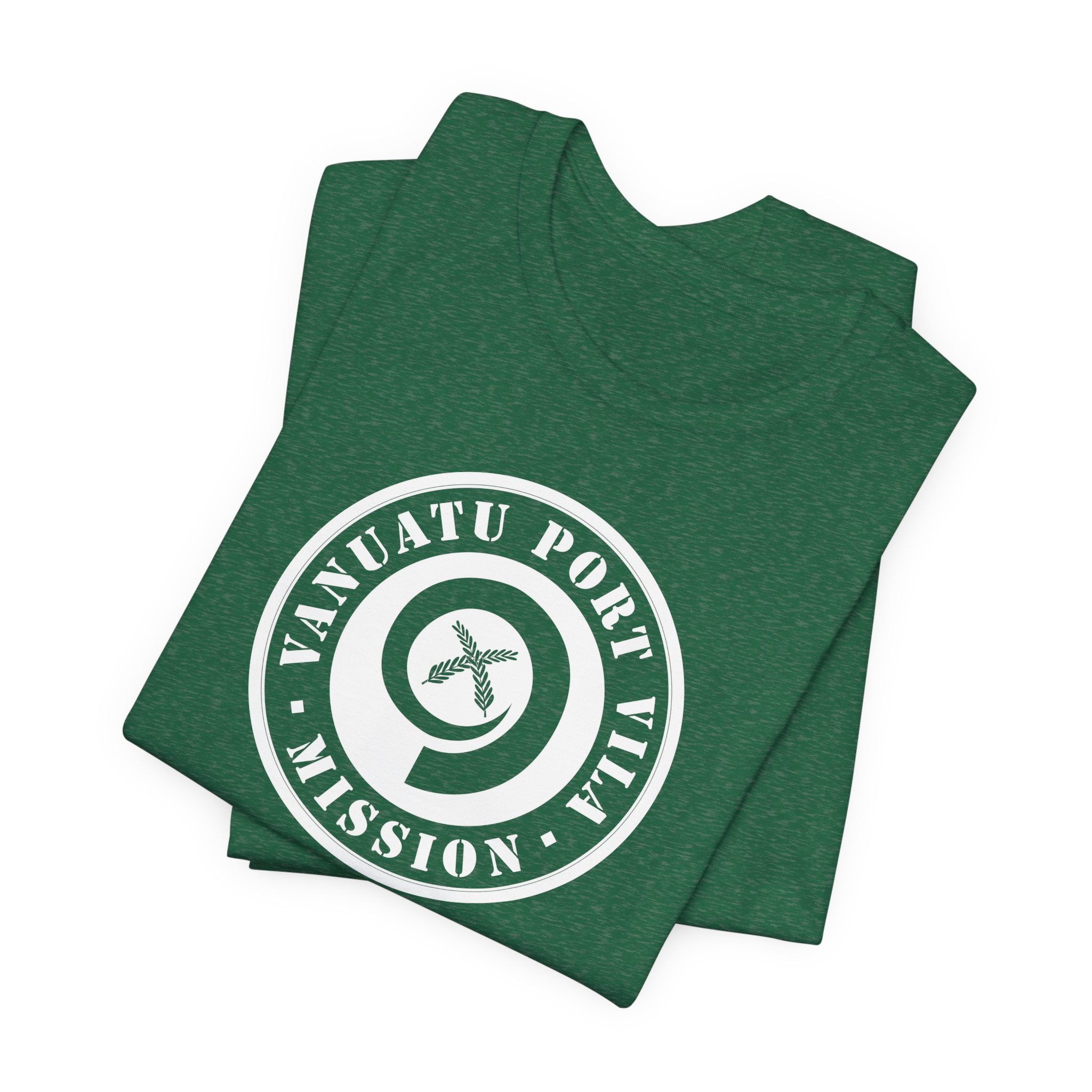 Vanuatu Port Vila Mission Circular Monochrome Logo T-Shirt - Mission Wishlist - LDS Missionary Gift Store