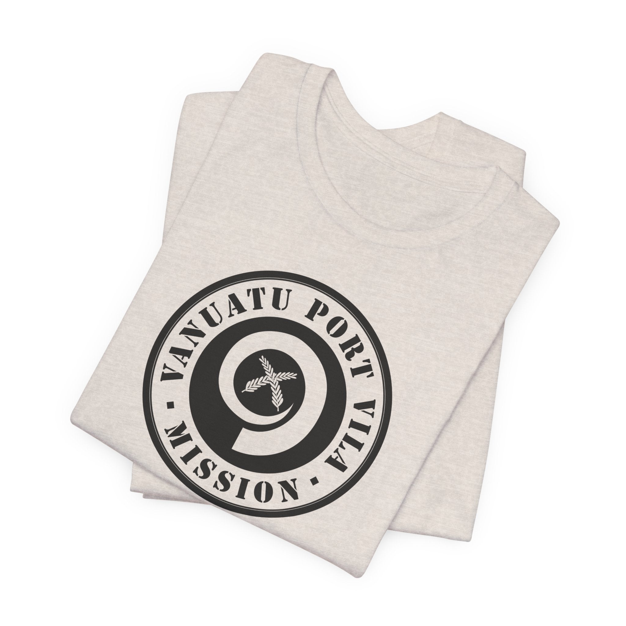 Vanuatu Port Vila Mission Circular Monochrome Logo T-Shirt - Mission Wishlist - LDS Missionary Gift Store