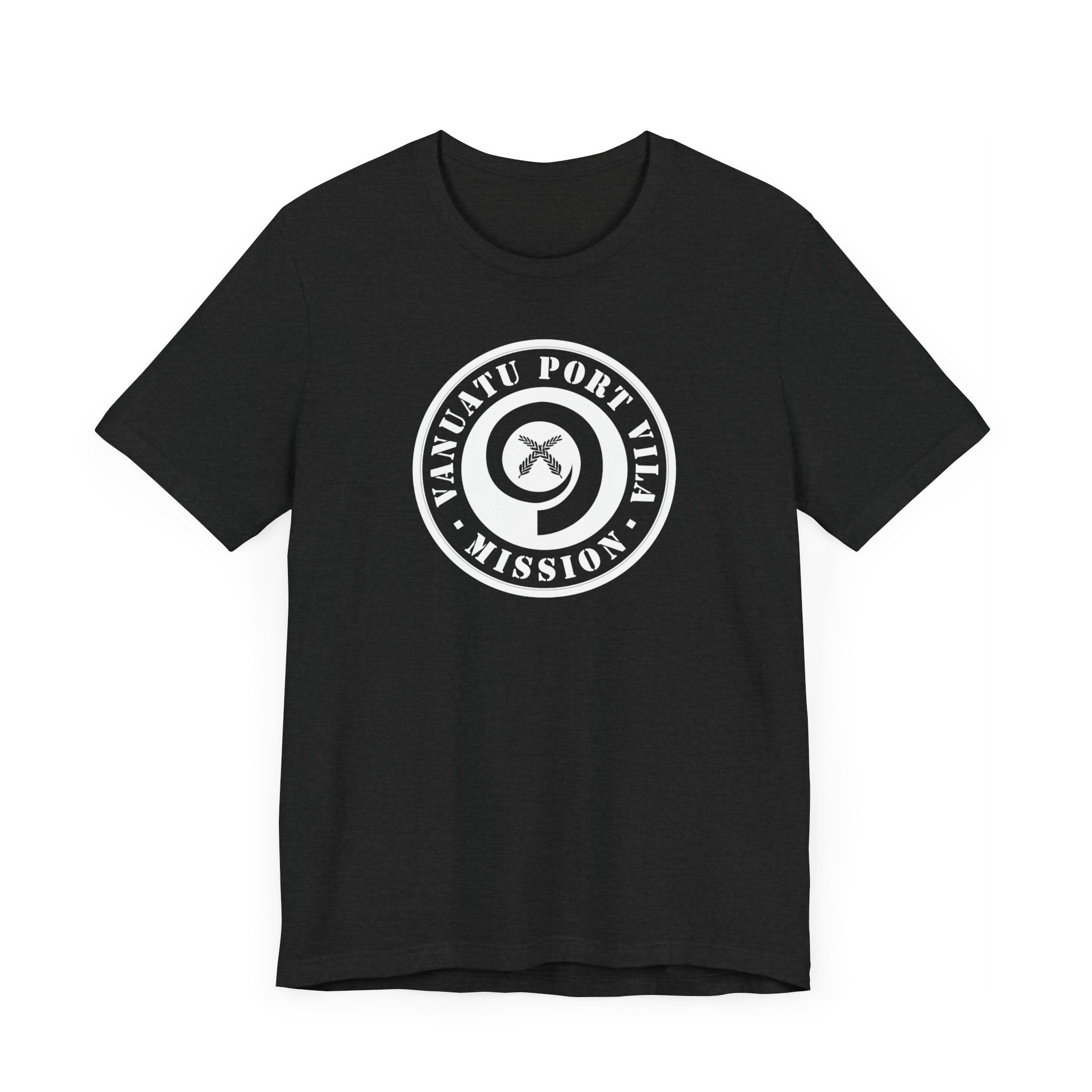 Vanuatu Port Vila Mission Circular Monochrome Logo T-Shirt - Mission Wishlist - LDS Missionary Gift Store