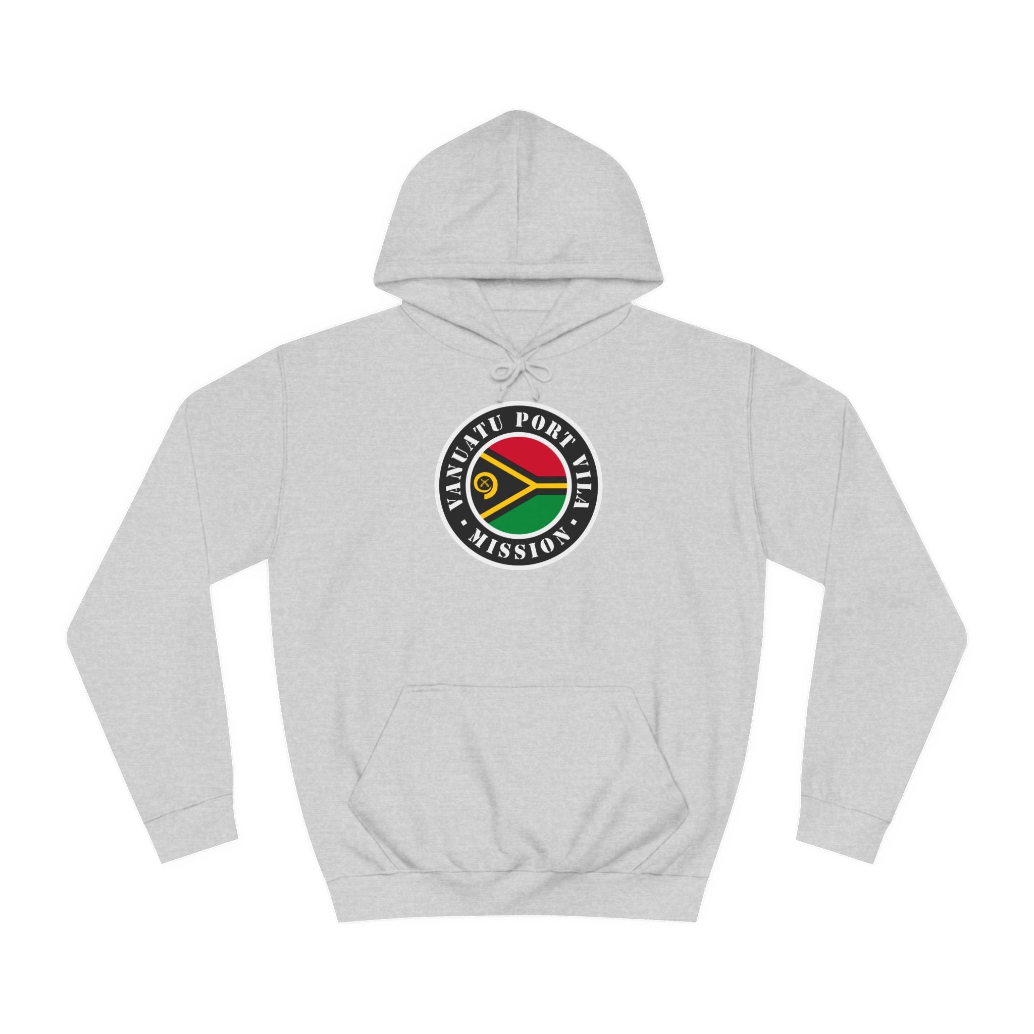 Vanuatu Port Vila Mission Flag Logo (Black Border) College Hoodie - Mission Wishlist - LDS Missionary Gift Store