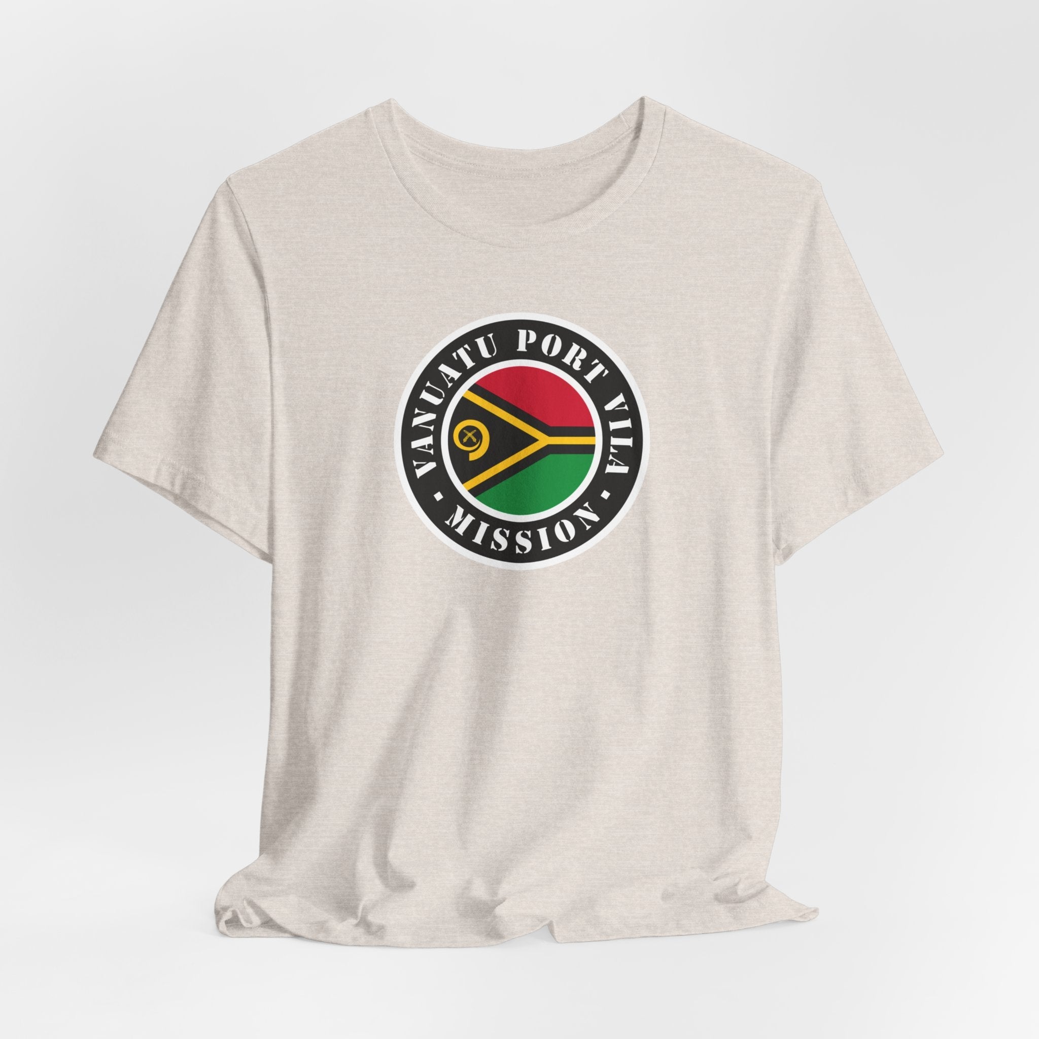 Vanuatu Port Vila Mission Flag Logo (Black Border) T-shirt - Mission Wishlist - LDS Missionary Gift Store