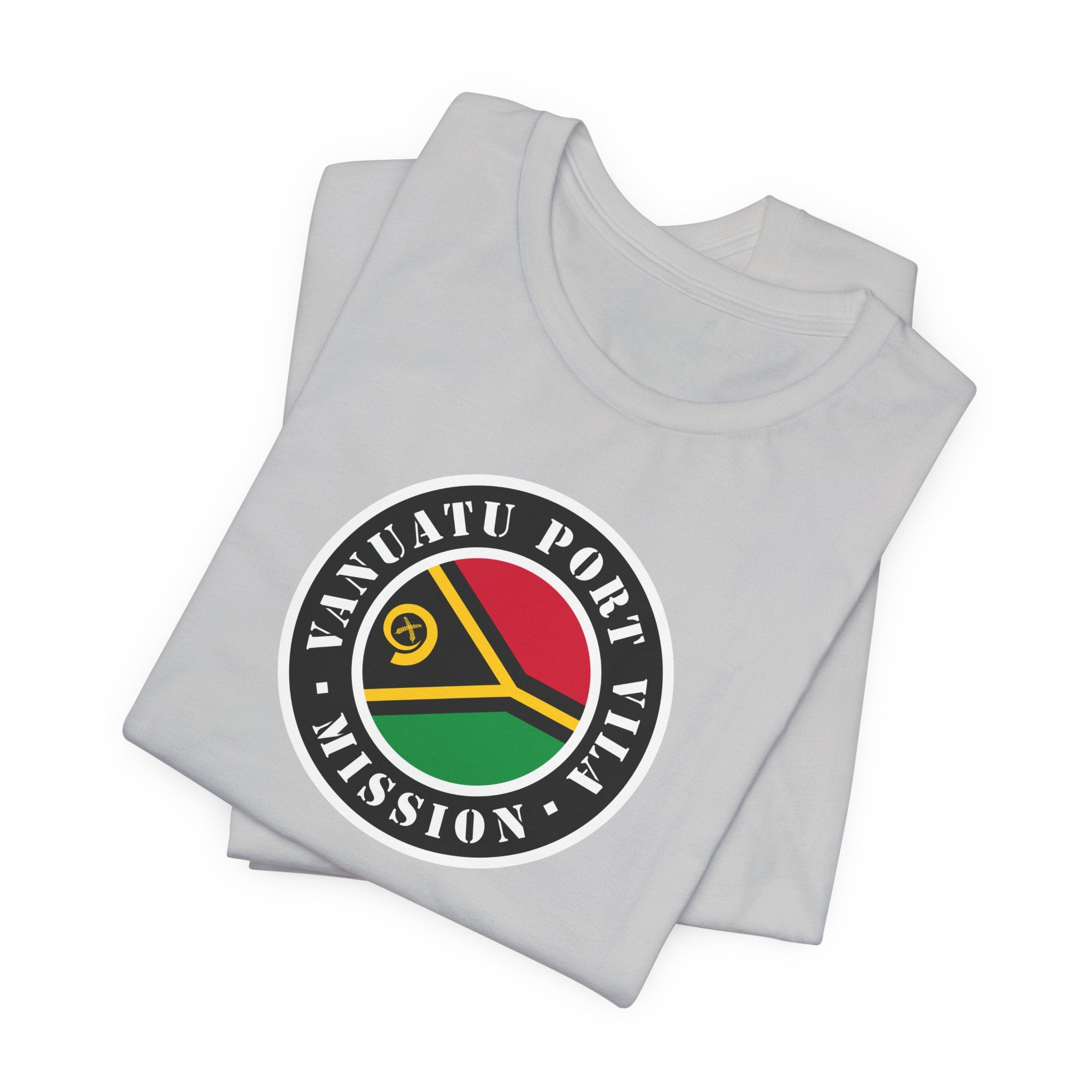 Vanuatu Port Vila Mission Flag Logo (Black Border) T-shirt - Mission Wishlist - LDS Missionary Gift Store