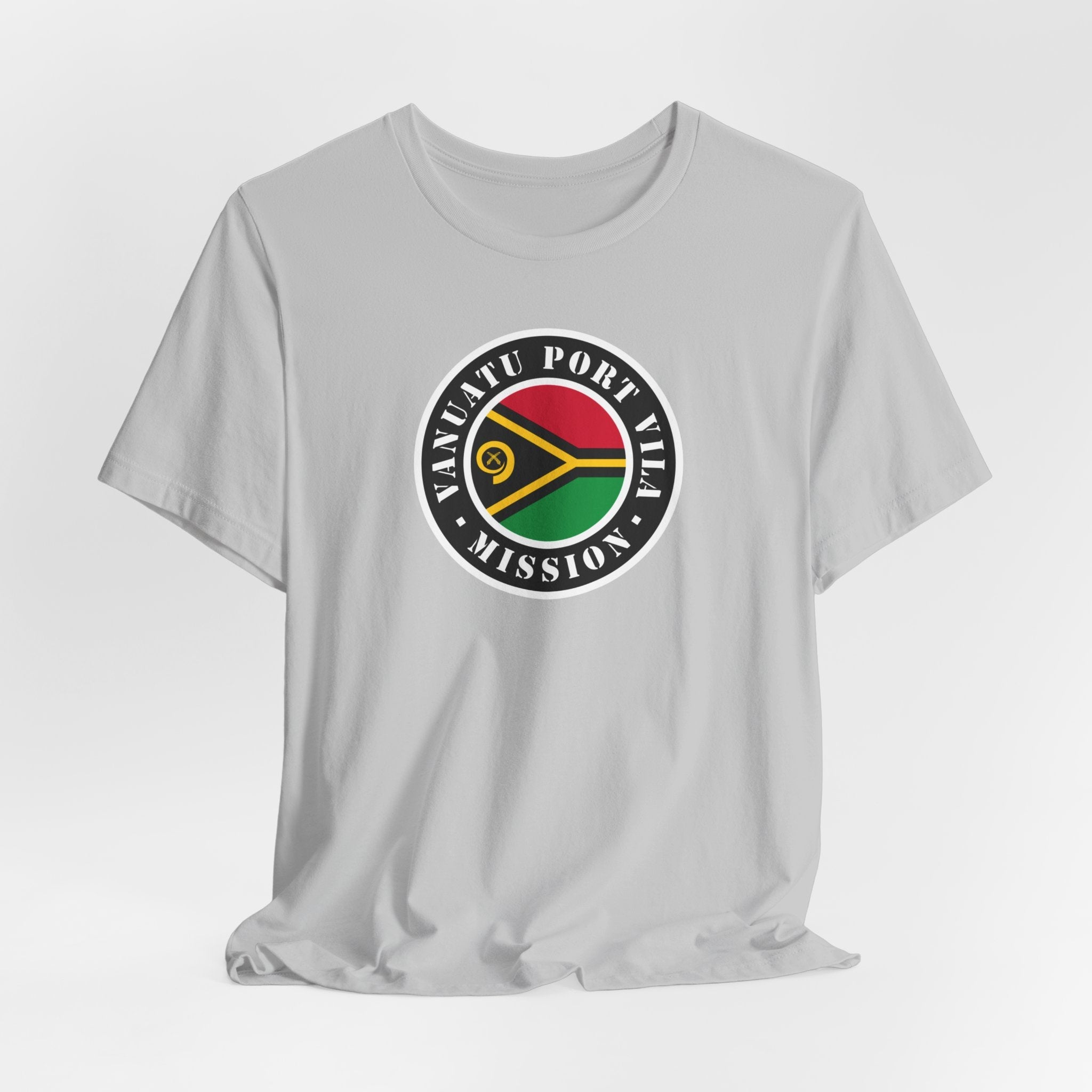 Vanuatu Port Vila Mission Flag Logo (Black Border) T-shirt - Mission Wishlist - LDS Missionary Gift Store