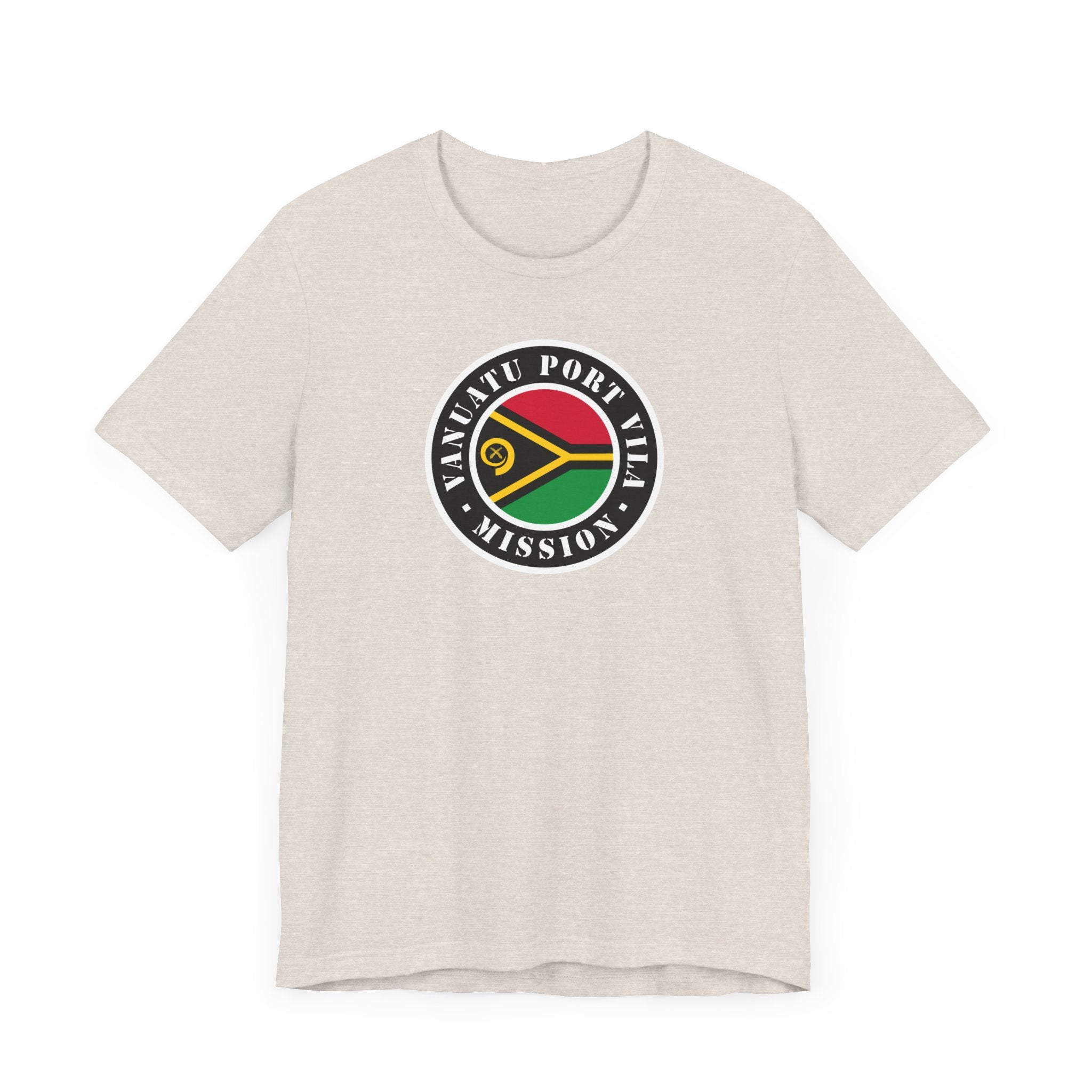 Vanuatu Port Vila Mission Flag Logo (Black Border) T-shirt - Mission Wishlist - LDS Missionary Gift Store
