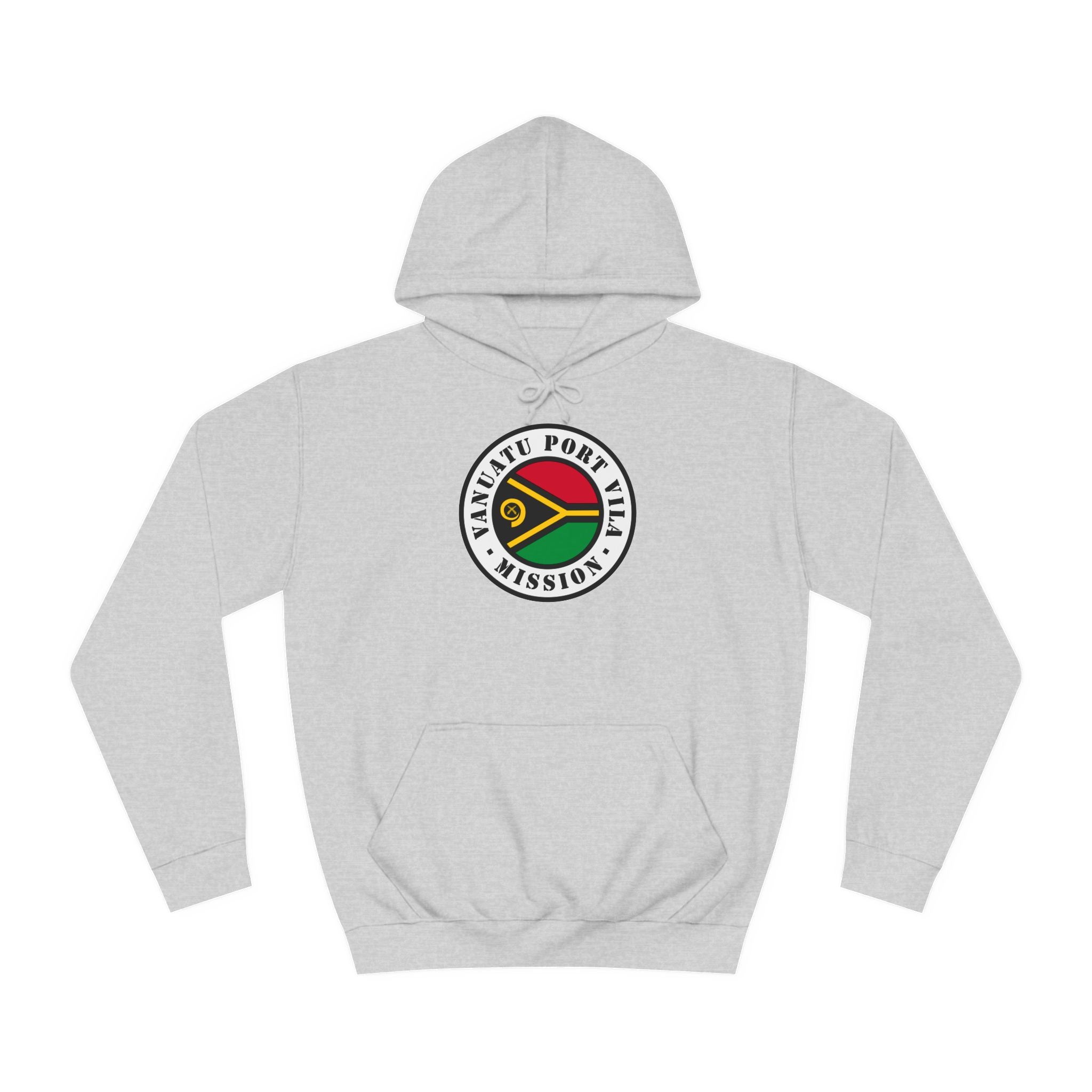 Vanuatu Port Vila Mission Flag Logo (White Border) College Hoodie - Mission Wishlist - LDS Missionary Gift Store