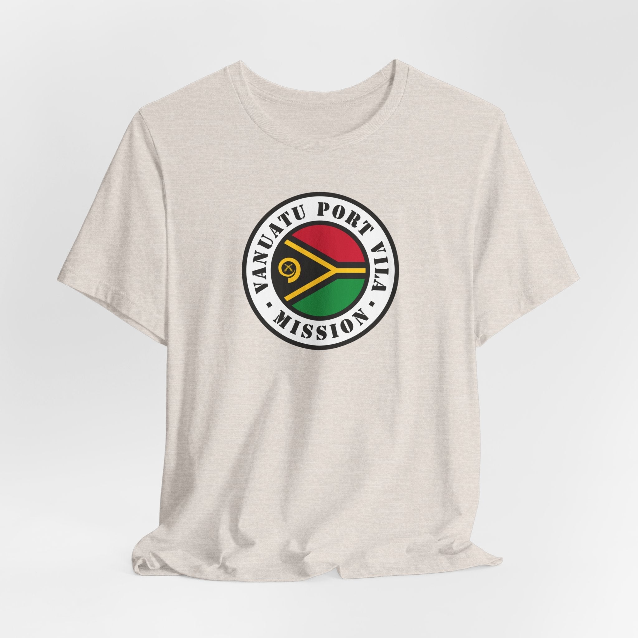 Vanuatu Port Vila Mission Flag Logo (White Border) T-shirt - Mission Wishlist - LDS Missionary Gift Store