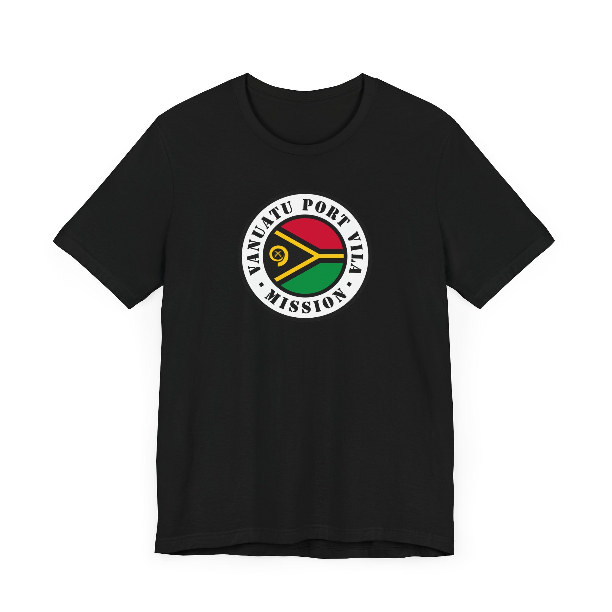Vanuatu Port Vila Mission Flag Logo (White Border) T-shirt - Mission Wishlist - LDS Missionary Gift Store