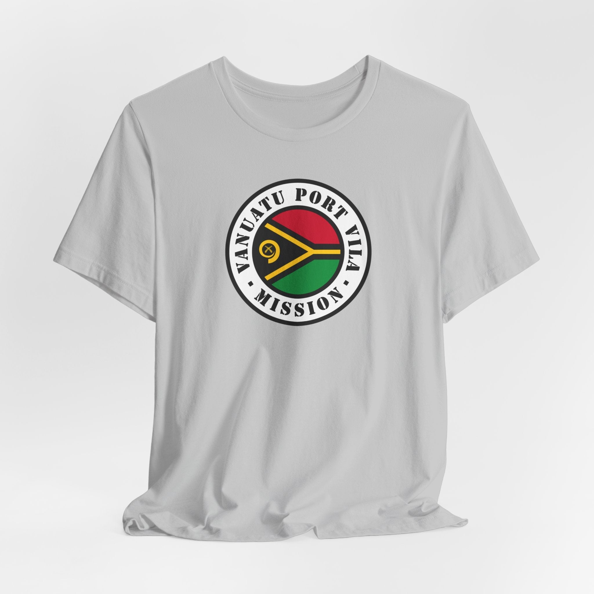 Vanuatu Port Vila Mission Flag Logo (White Border) T-shirt - Mission Wishlist - LDS Missionary Gift Store