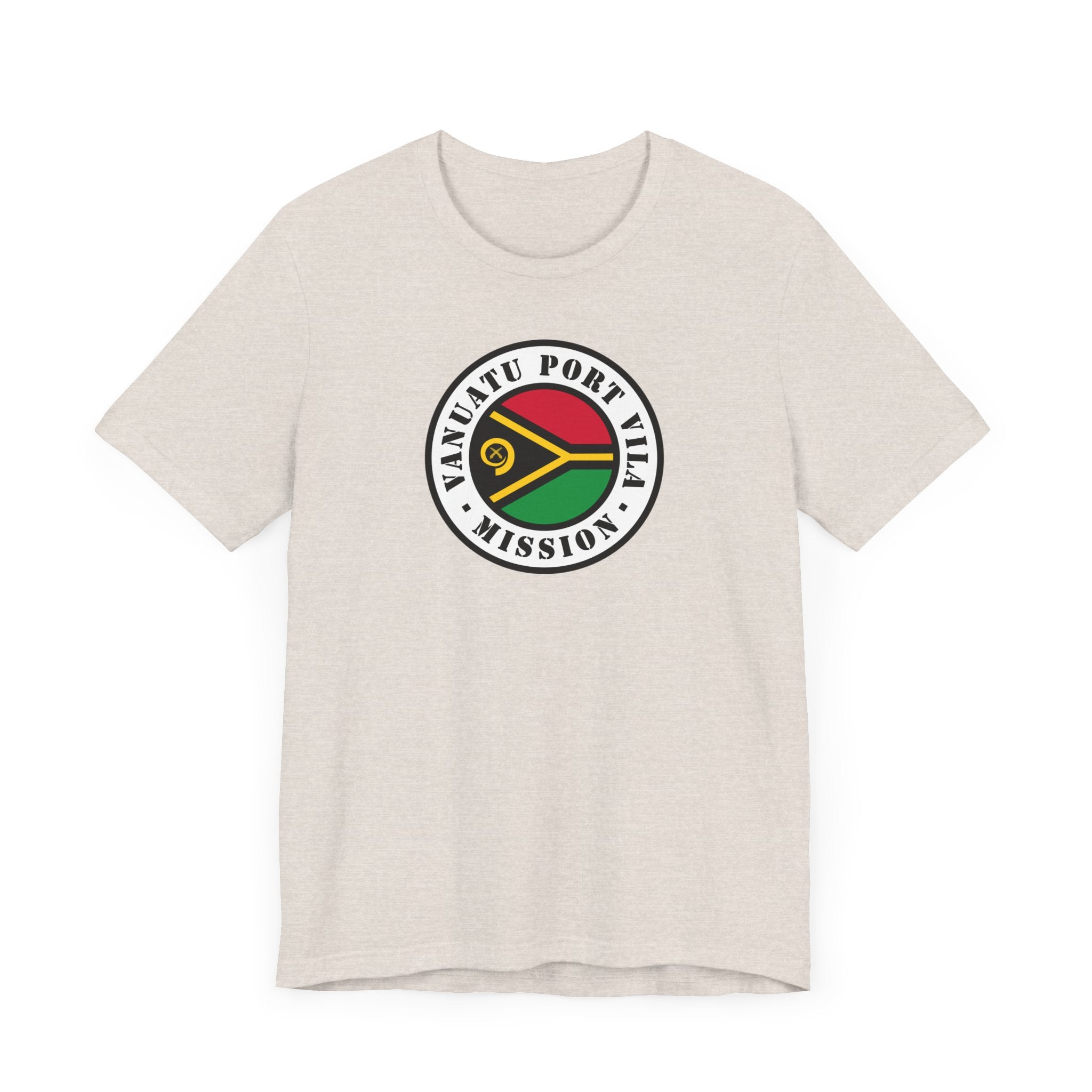 Vanuatu Port Vila Mission Flag Logo (White Border) T-shirt - Mission Wishlist - LDS Missionary Gift Store