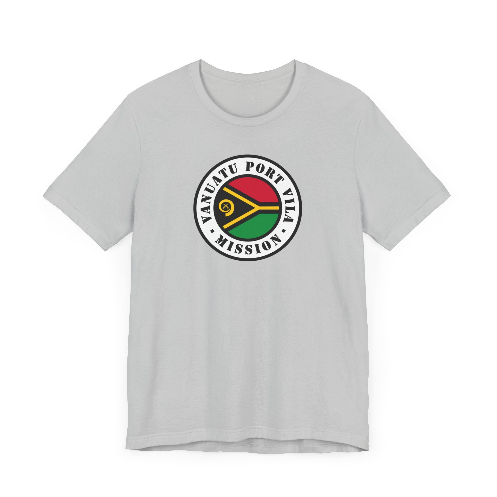 Vanuatu Port Vila Mission Flag Logo (White Border) T-shirt - Mission Wishlist - LDS Missionary Gift Store