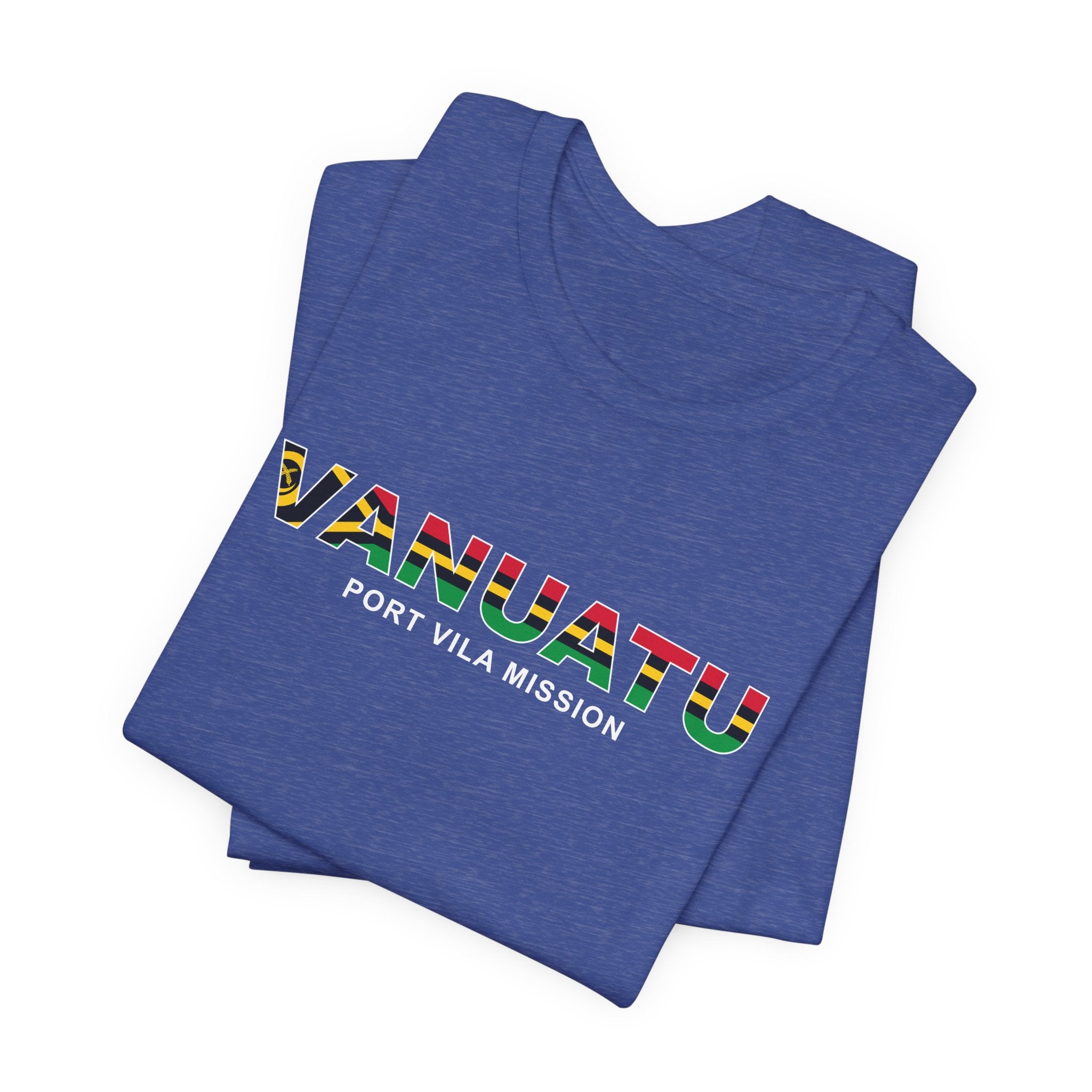 Vanuatu Port Vila Mission Flag Title T-shirt - Mission Wishlist - LDS Missionary Gift Store