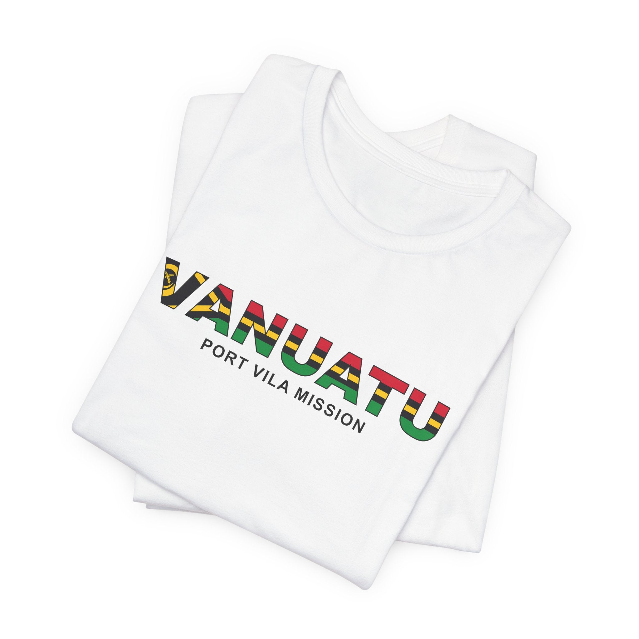 Vanuatu Port Vila Mission Flag Title T-shirt - Mission Wishlist - LDS Missionary Gift Store