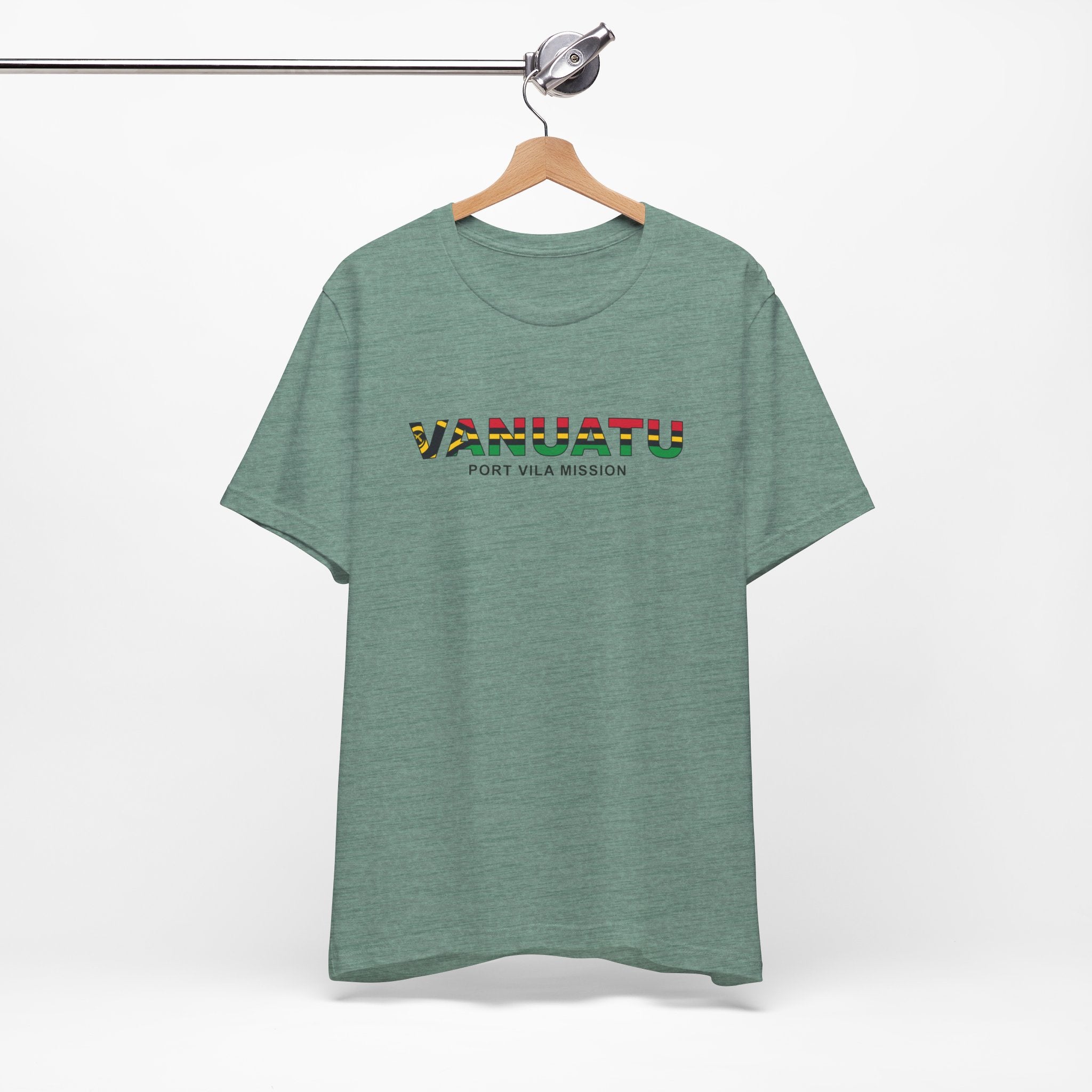 Vanuatu Port Vila Mission Flag Title T-shirt - Mission Wishlist - LDS Missionary Gift Store