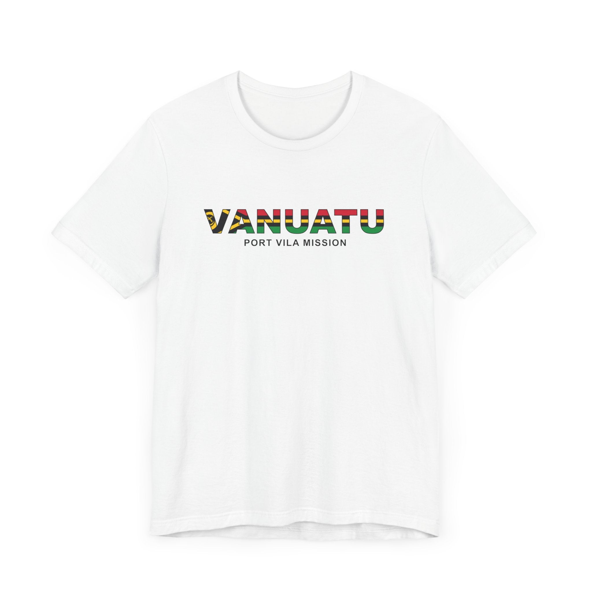 Vanuatu Port Vila Mission Flag Title T-shirt - Mission Wishlist - LDS Missionary Gift Store